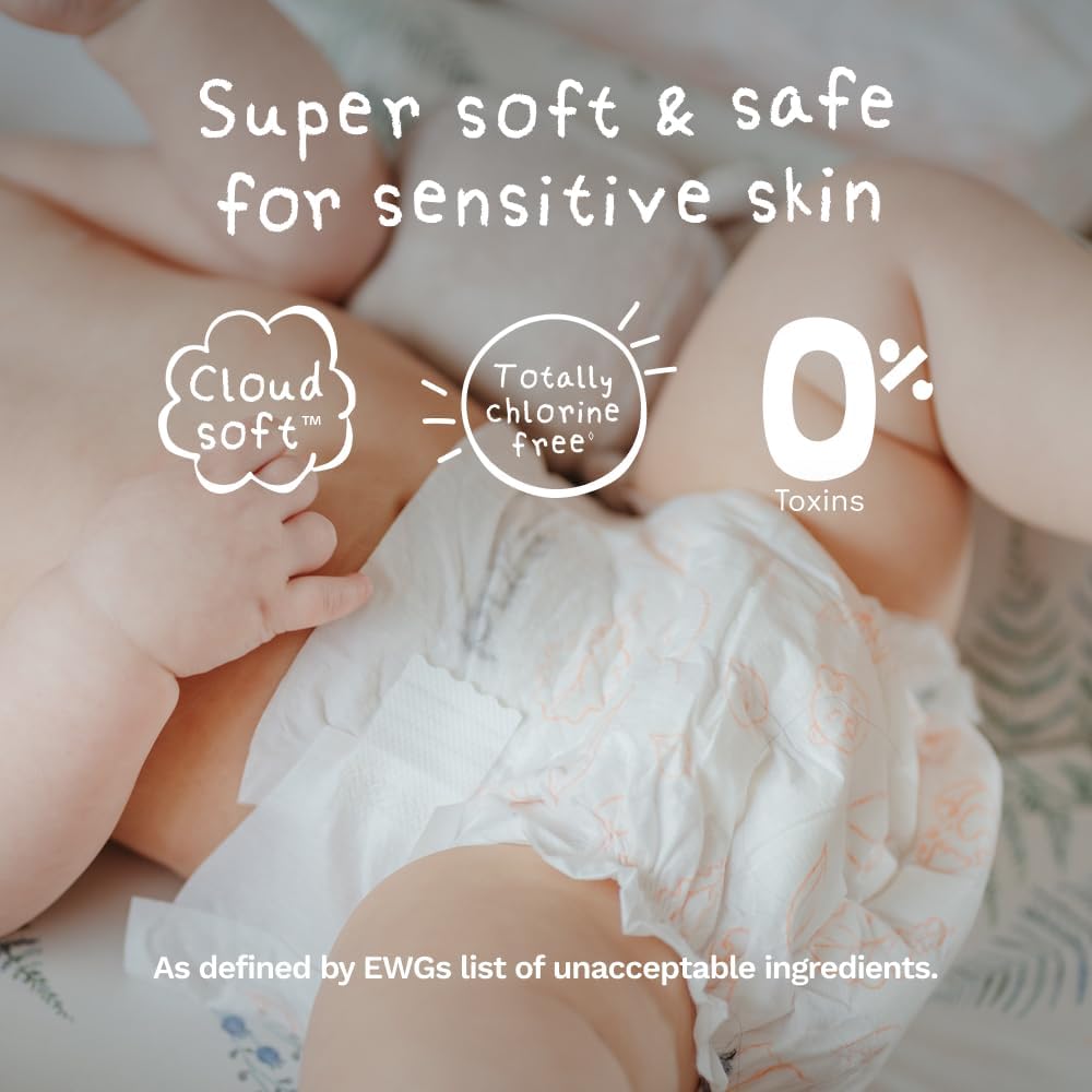 Thumbnail 2 de Pura Baby Diapers Size 4 (108 Count) – Overnight Leak Protection with Organic Cotton Backsheet