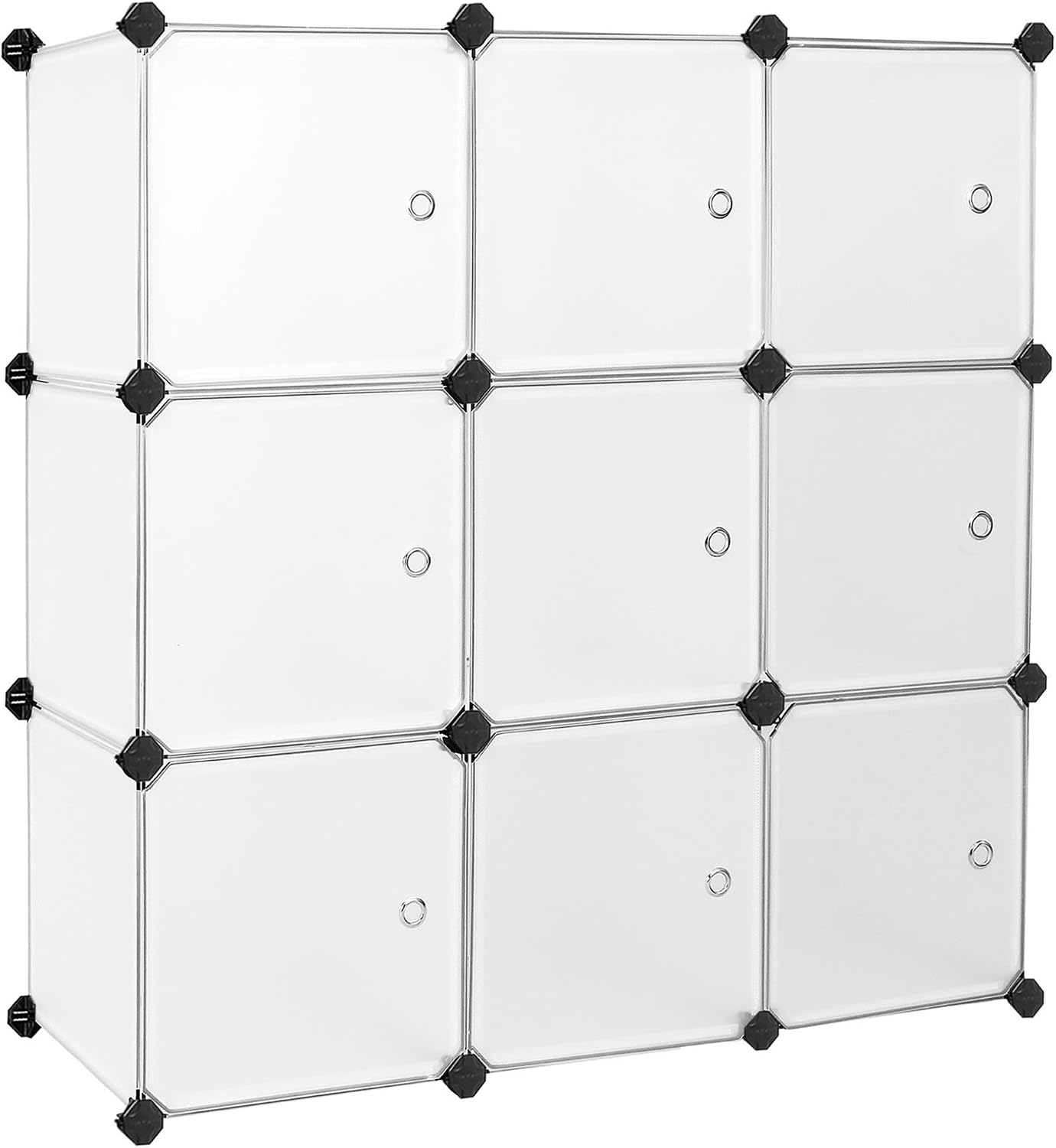 Detalle de SONGMICS Armadio a 9 cubi LPC116WS con ante opache