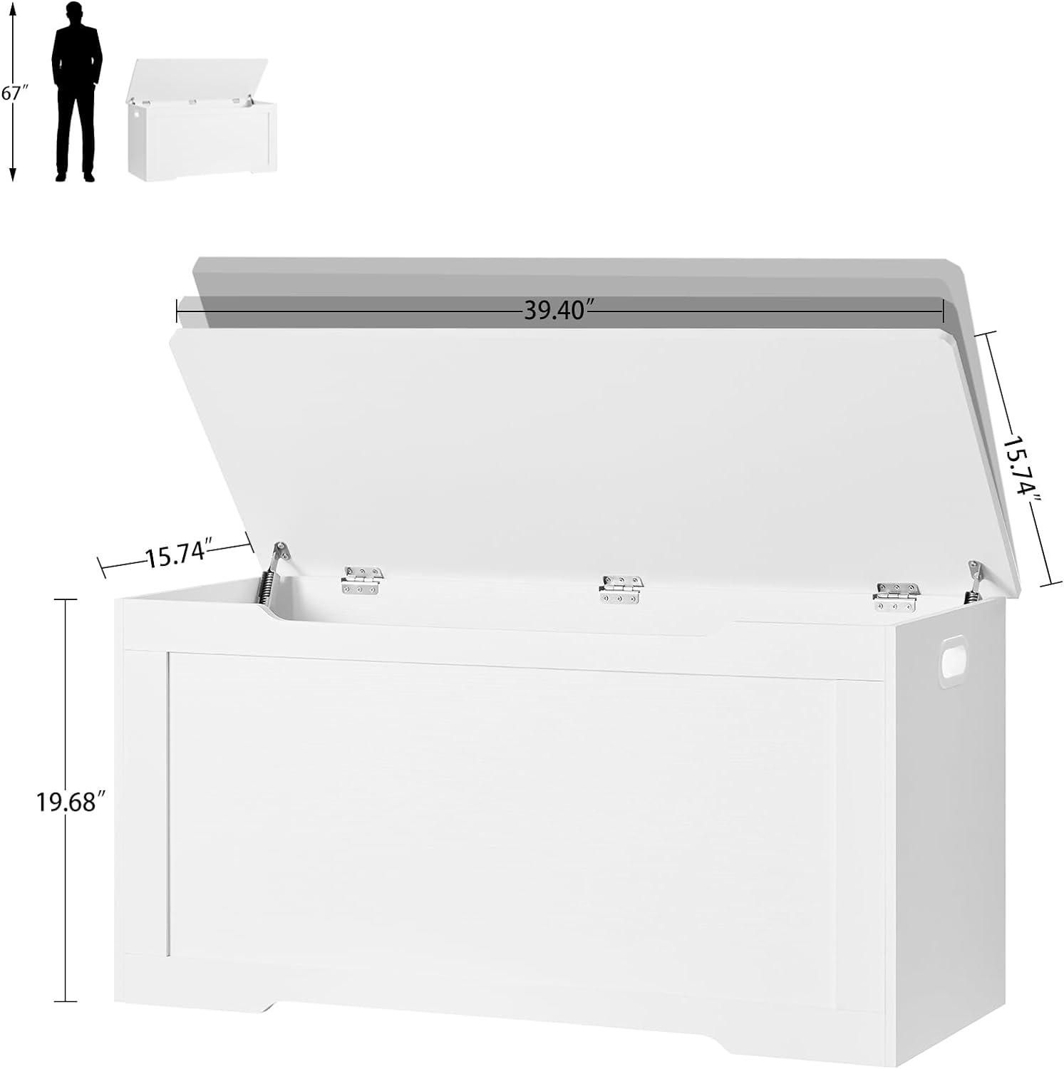 Detalle de Usikey Toy Chest, 39.4-Inch