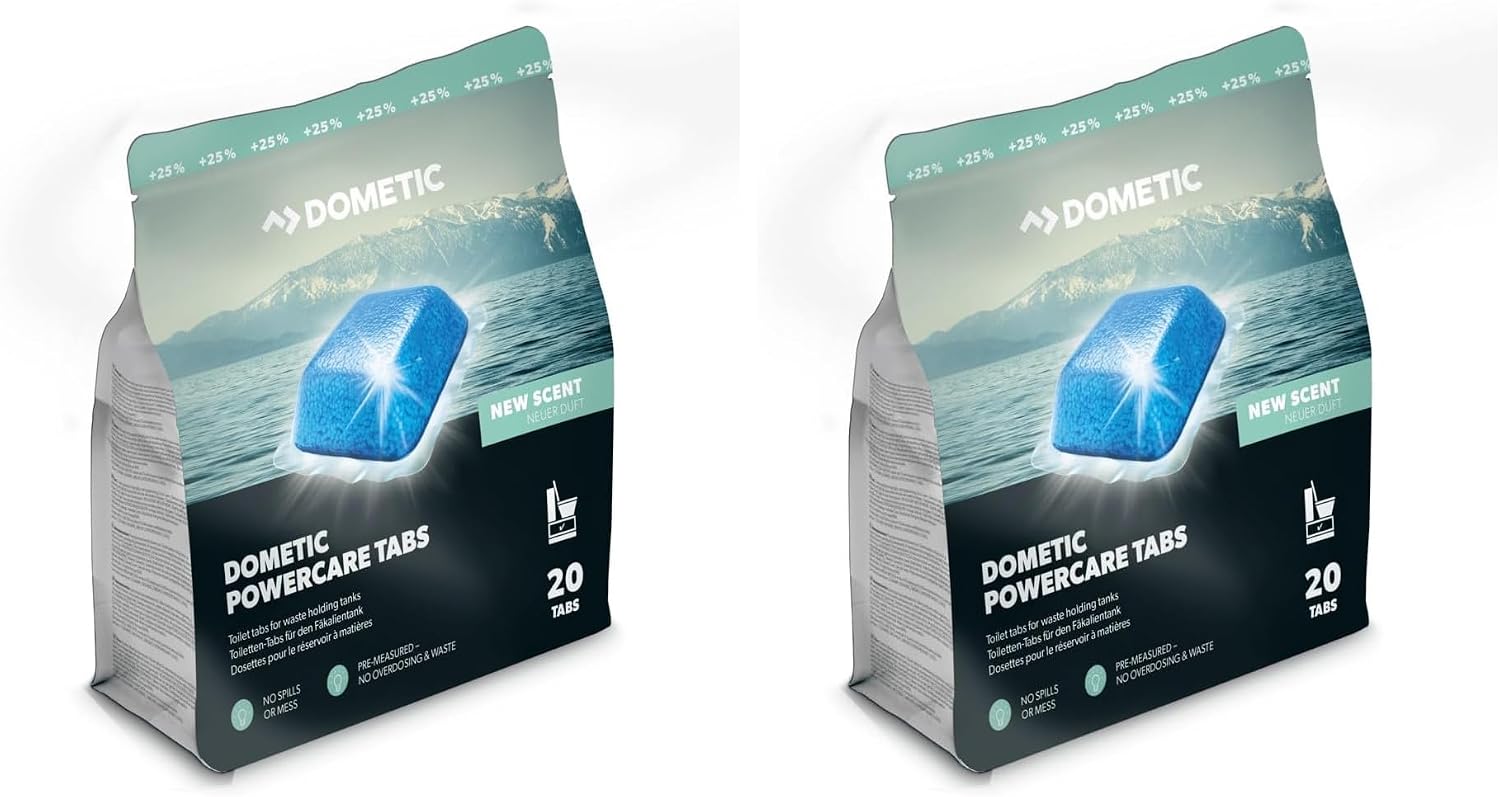 Detalle 2 de DOMETIC Power-Care: Sanitär-Zusatz für Camping-WCs und Chemietoiletten, 20 Tabs
