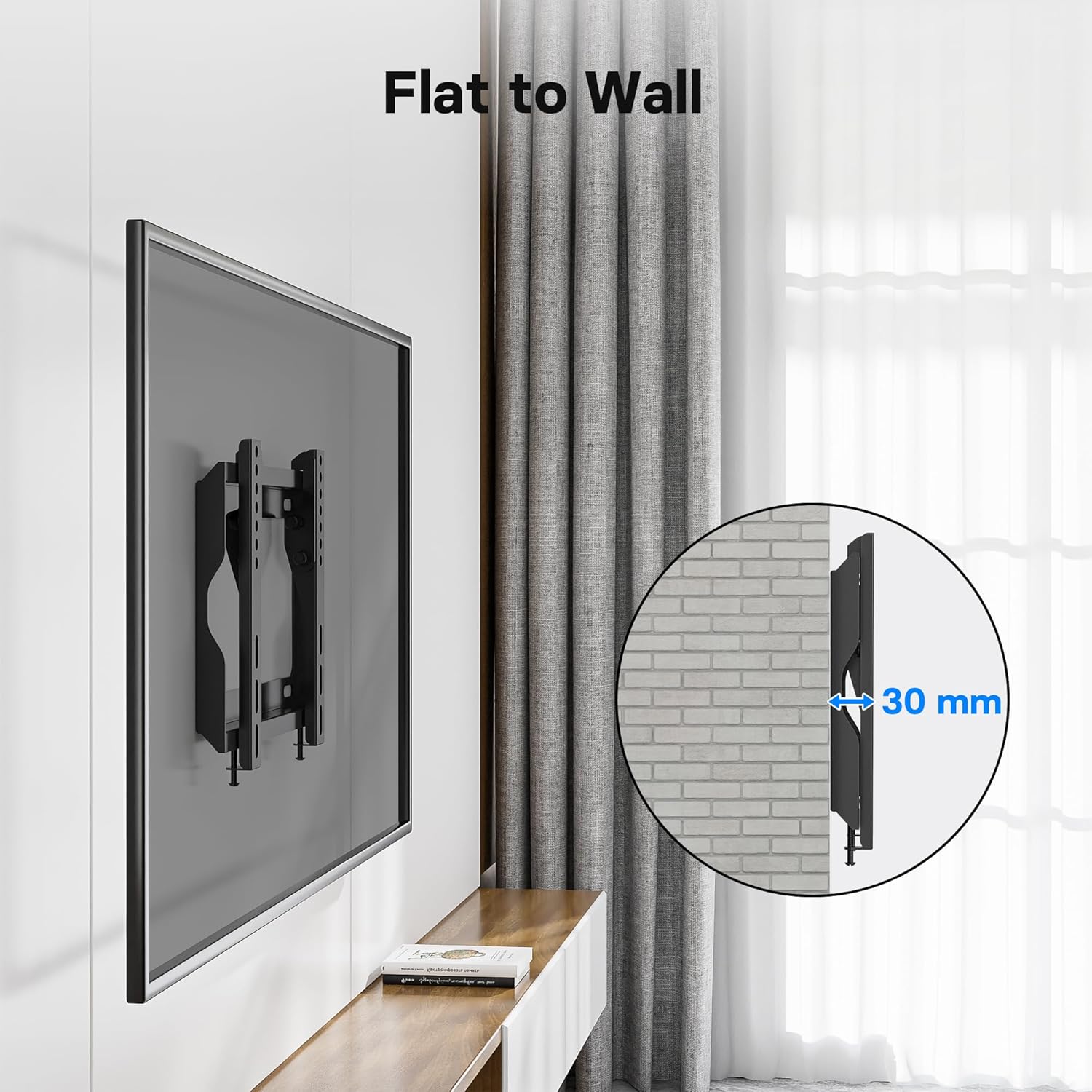 Thumbnail 1 de BONTEC Low Profile TV Wall Mount 30mm