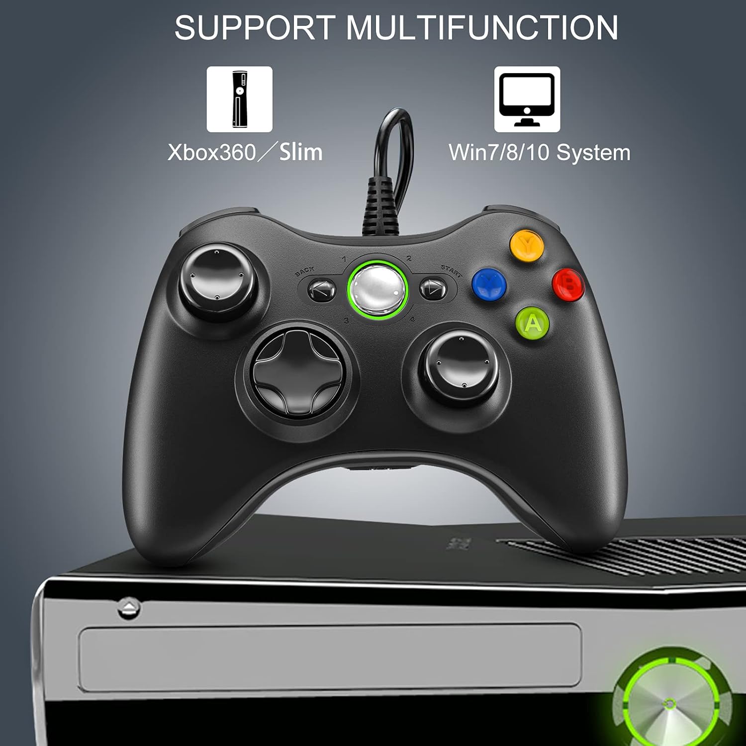 Detalle de Zexrow Mando Xbox 360 con Cable 200 cm