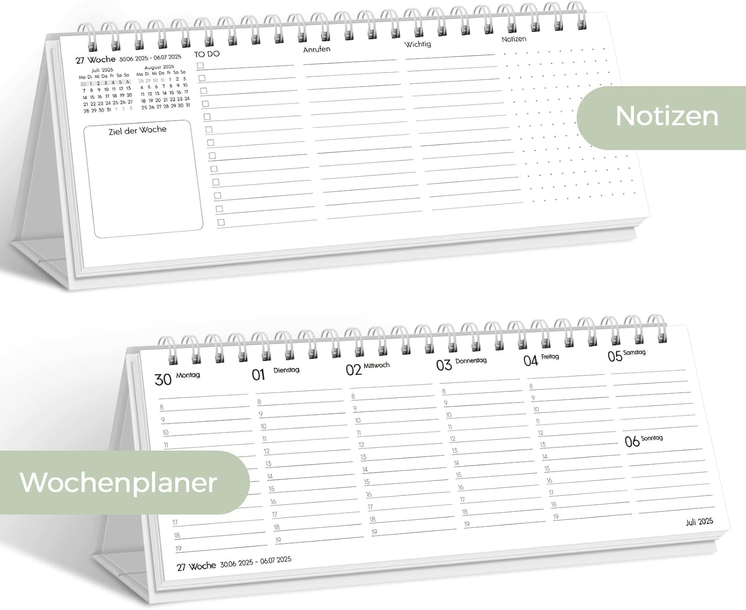 Thumbnail 2 de skydue Tischkalender 2026 Quer 29,7 cm 📅