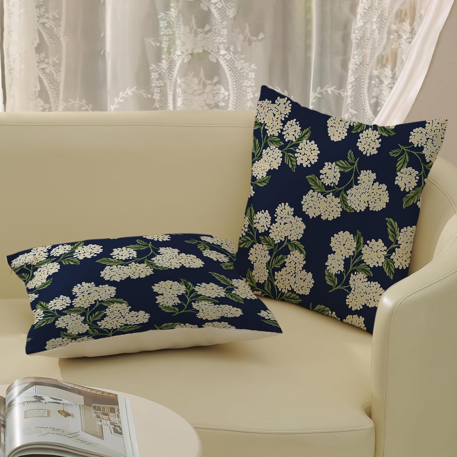 Detalle 2 de Floral Pillow Covers, 18x18 Inch