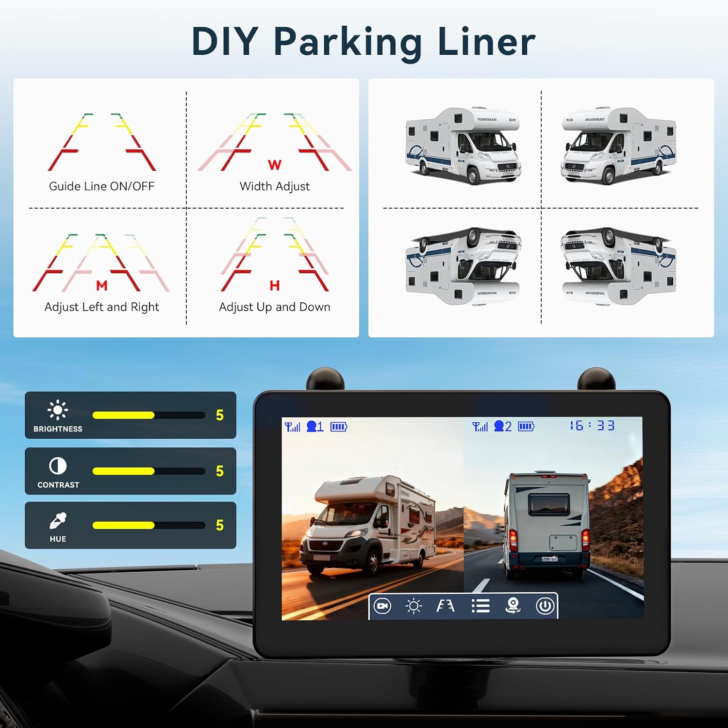 Thumbnail 5 de Ecoycoa 2 Solar Magnetic Wireless 7" Monitor