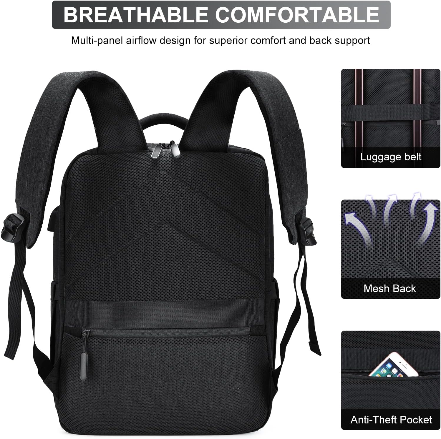 Detalle 2 de HOMIEE Cabin Size Ryanair Backpack 24L