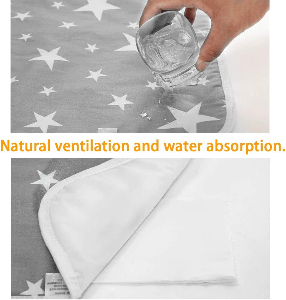 Detalle de SACONELL 2 Pack Baby Waterproof Changing Mat – 19.6'' x 27.5
