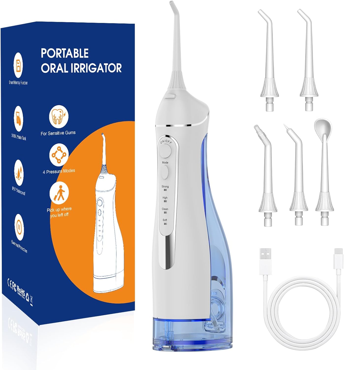 Detalle de Portable Water Flosser 300 mL Tank