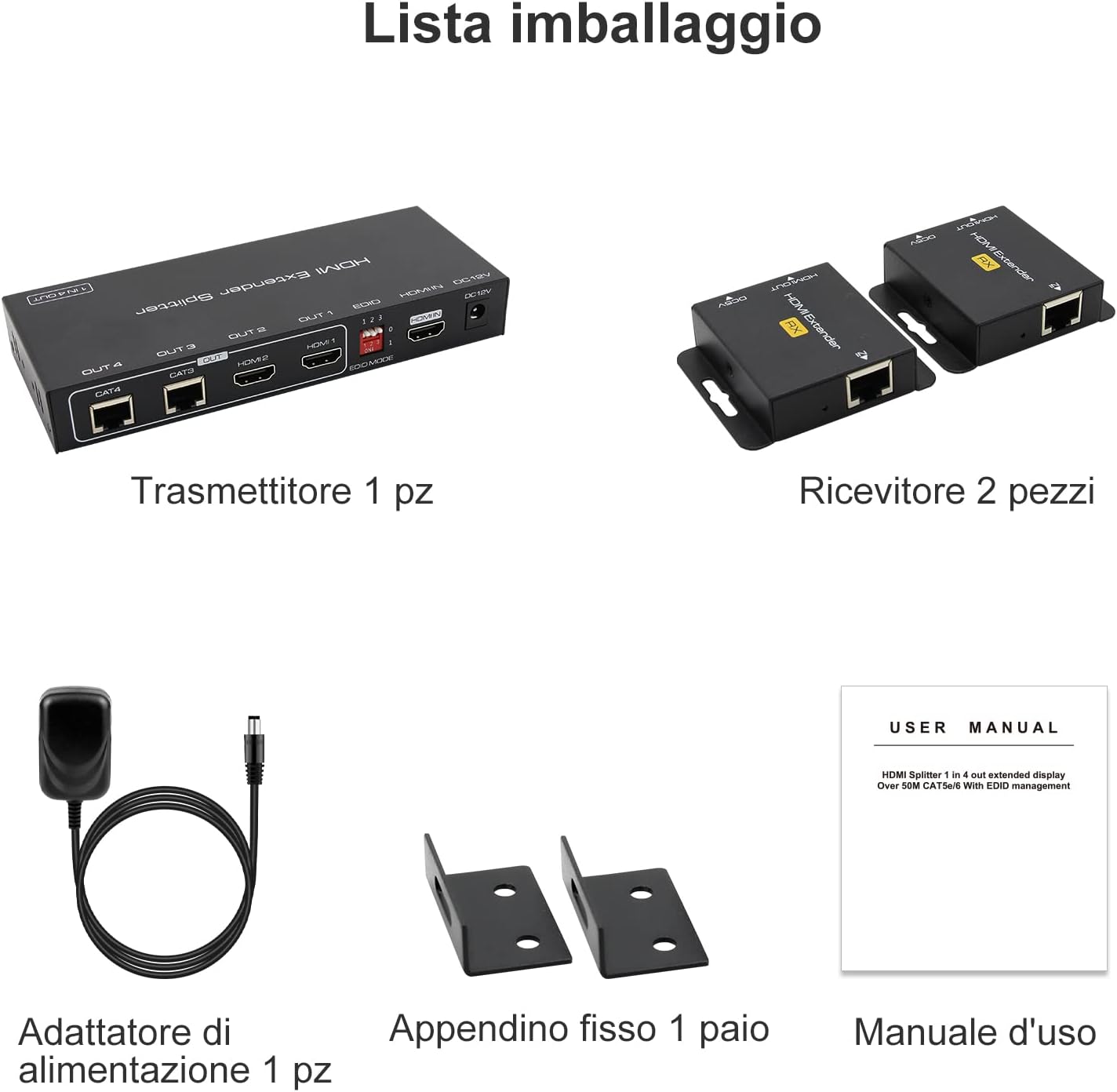 Thumbnail 6 de VEDINDUST HDMI Splitter Extender 1x2 50m