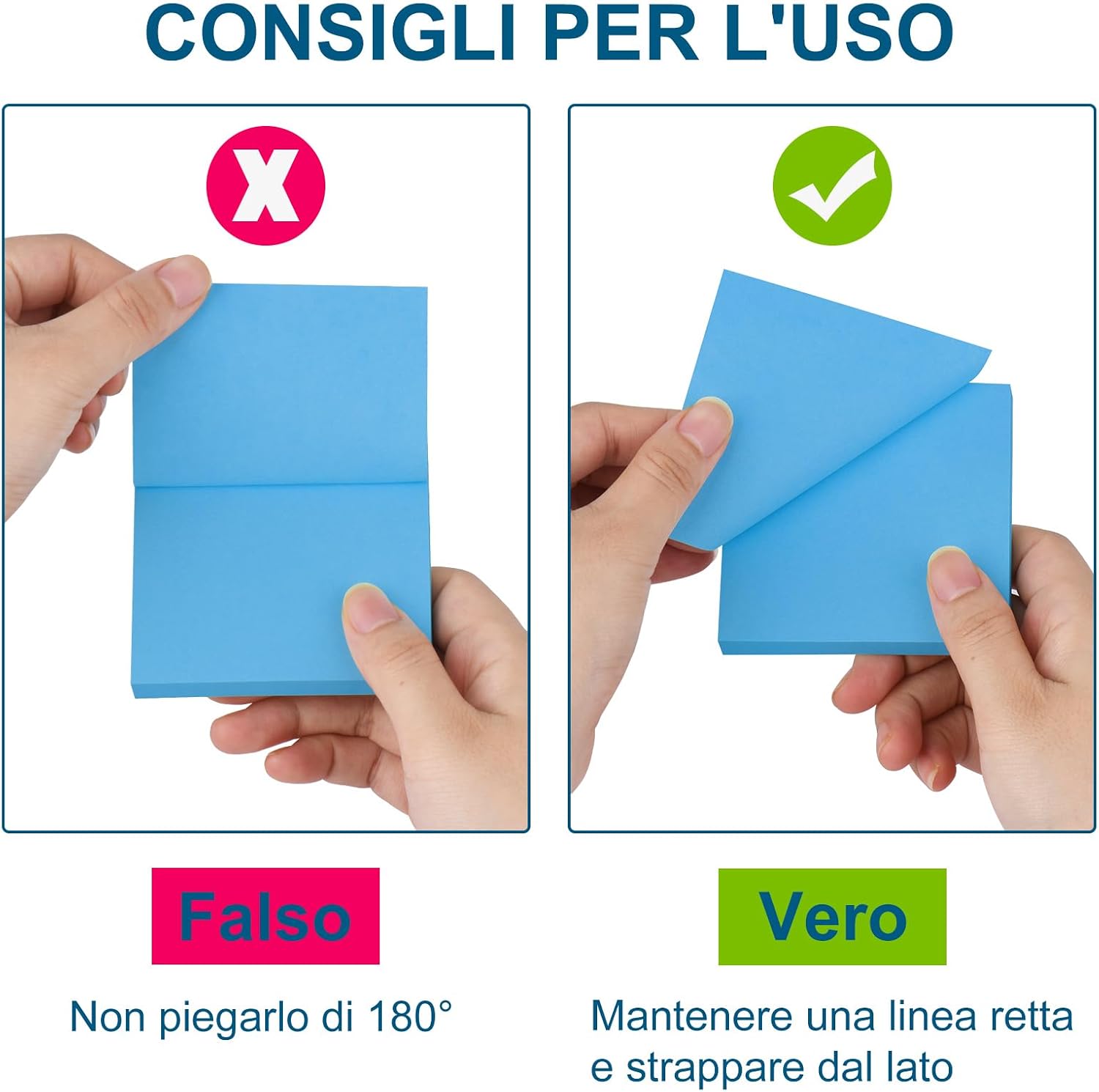 Thumbnail 6 de ZCZN 12 Blocchetti di Foglietti Adesivi Neon 76x76 mm, 80 fogli per blocco