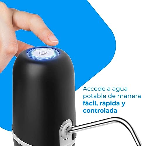Thumbnail 2 de NK dispensador de agua automático con carga USB y dosificador de acero (agua fría) negro