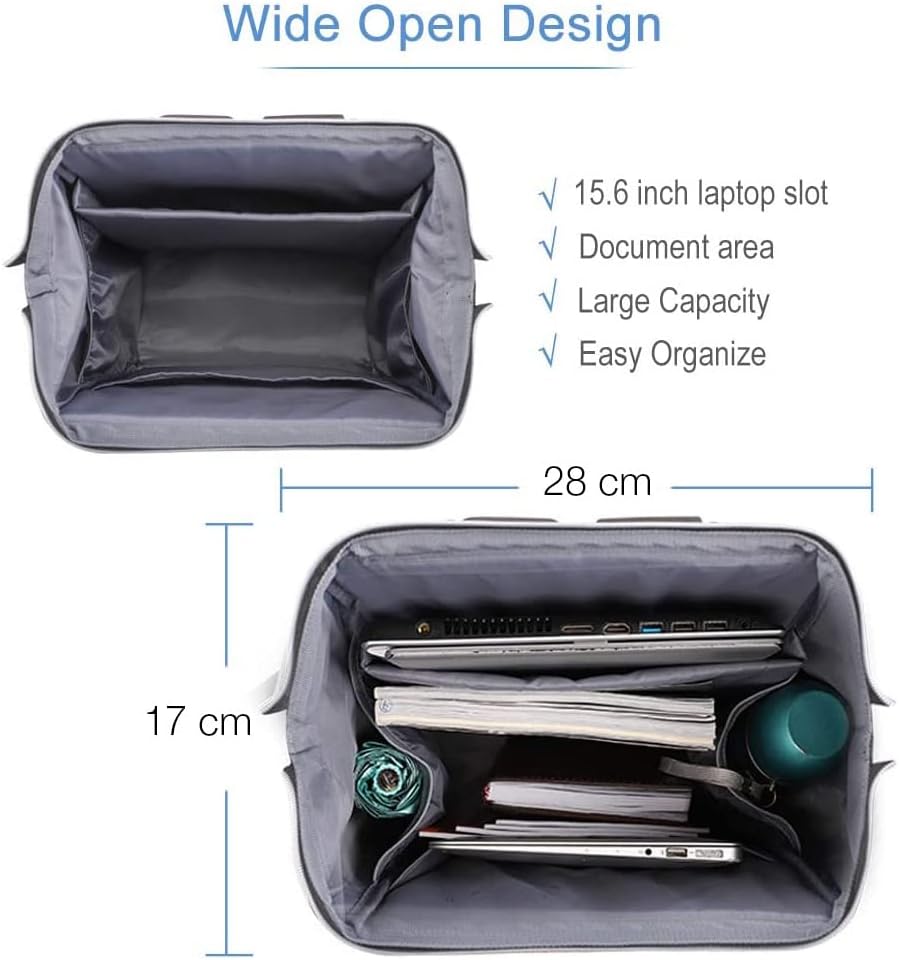 Detalle 2 de Lekesky Rucksack Damen mit Laptopfach