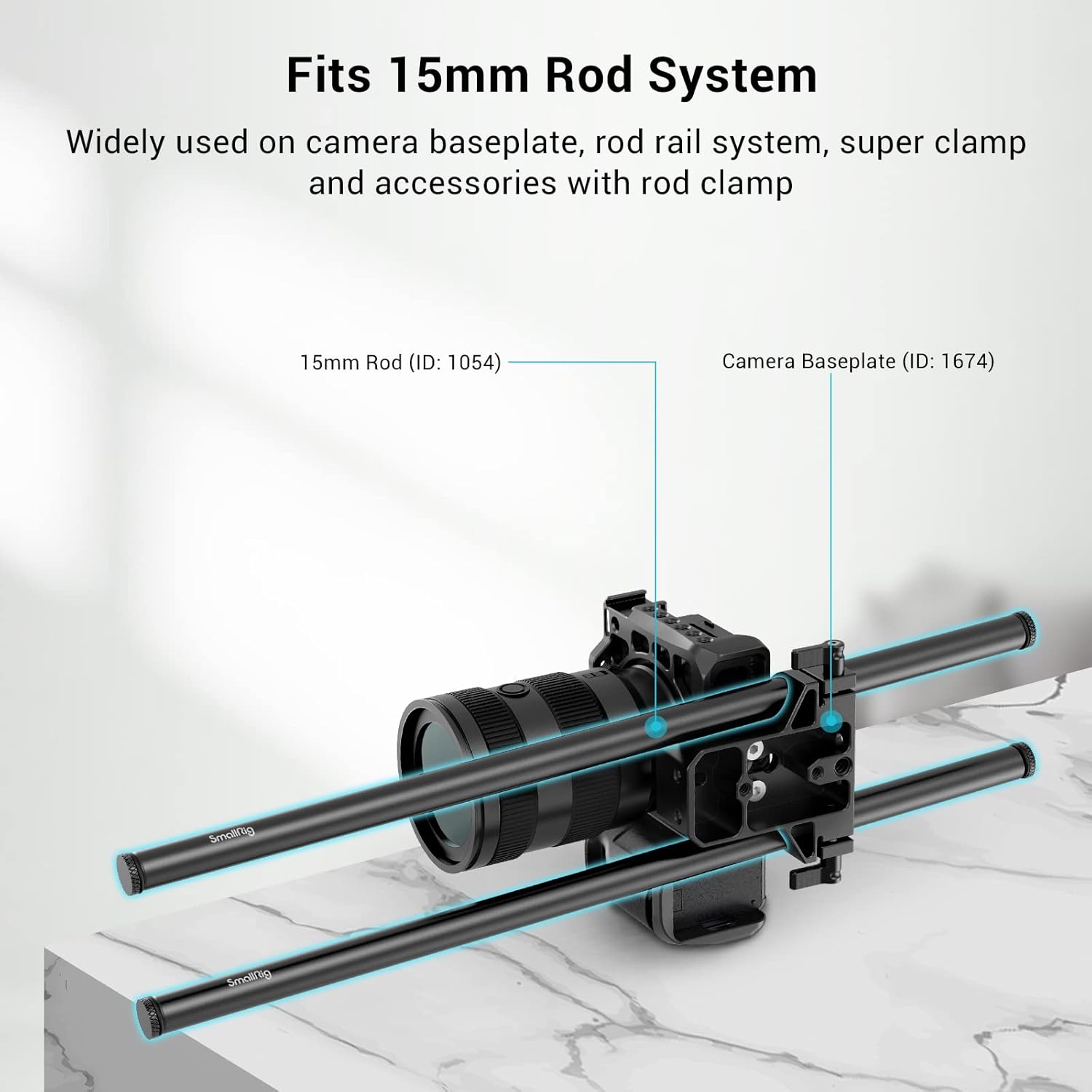 Thumbnail 2 de SMALLRIG 15mm Rod 40 cm Aluminium