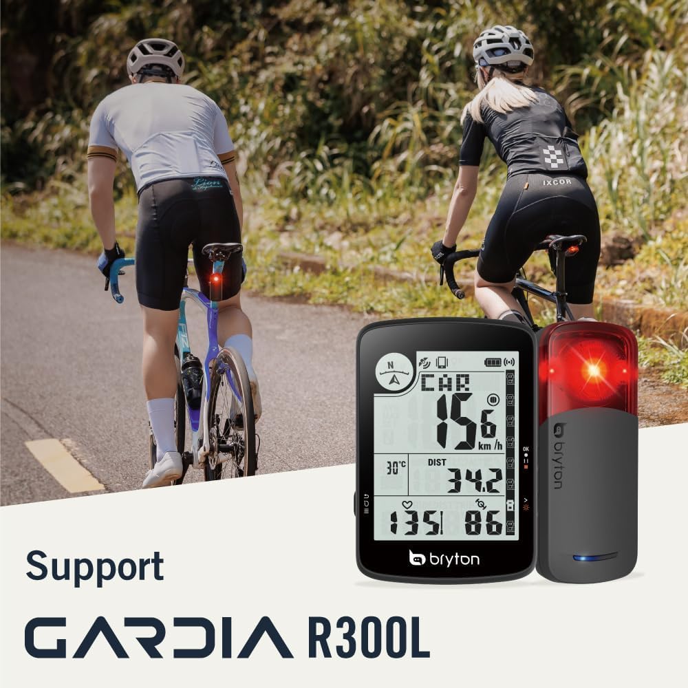 Detalle 2 de Bryton Rider 17: GPS vélo sans fil 3" avec radar, 25 h d’autonomie, live tracking et Bluetooth
