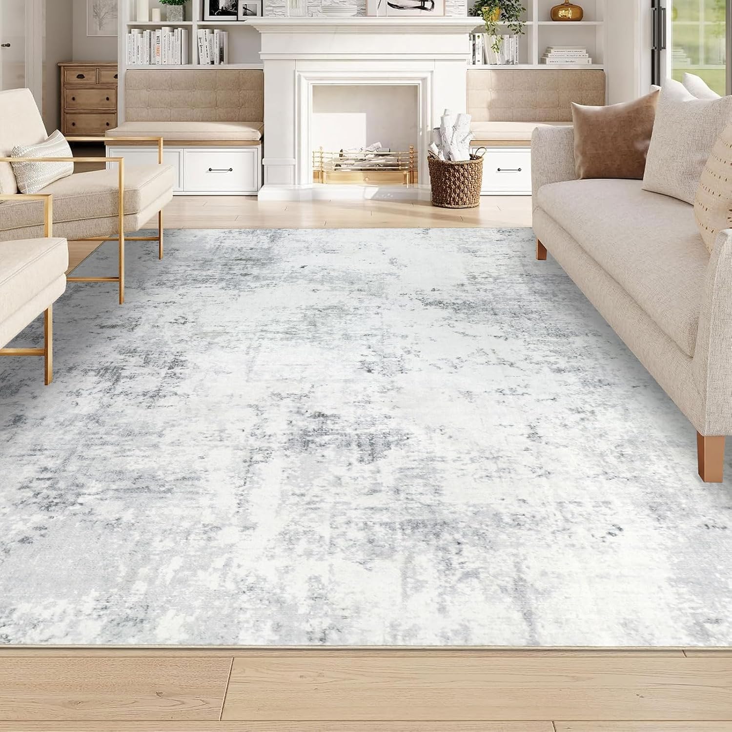 Detalle de Homcomodar Tapis Salon Gris 200x300cm