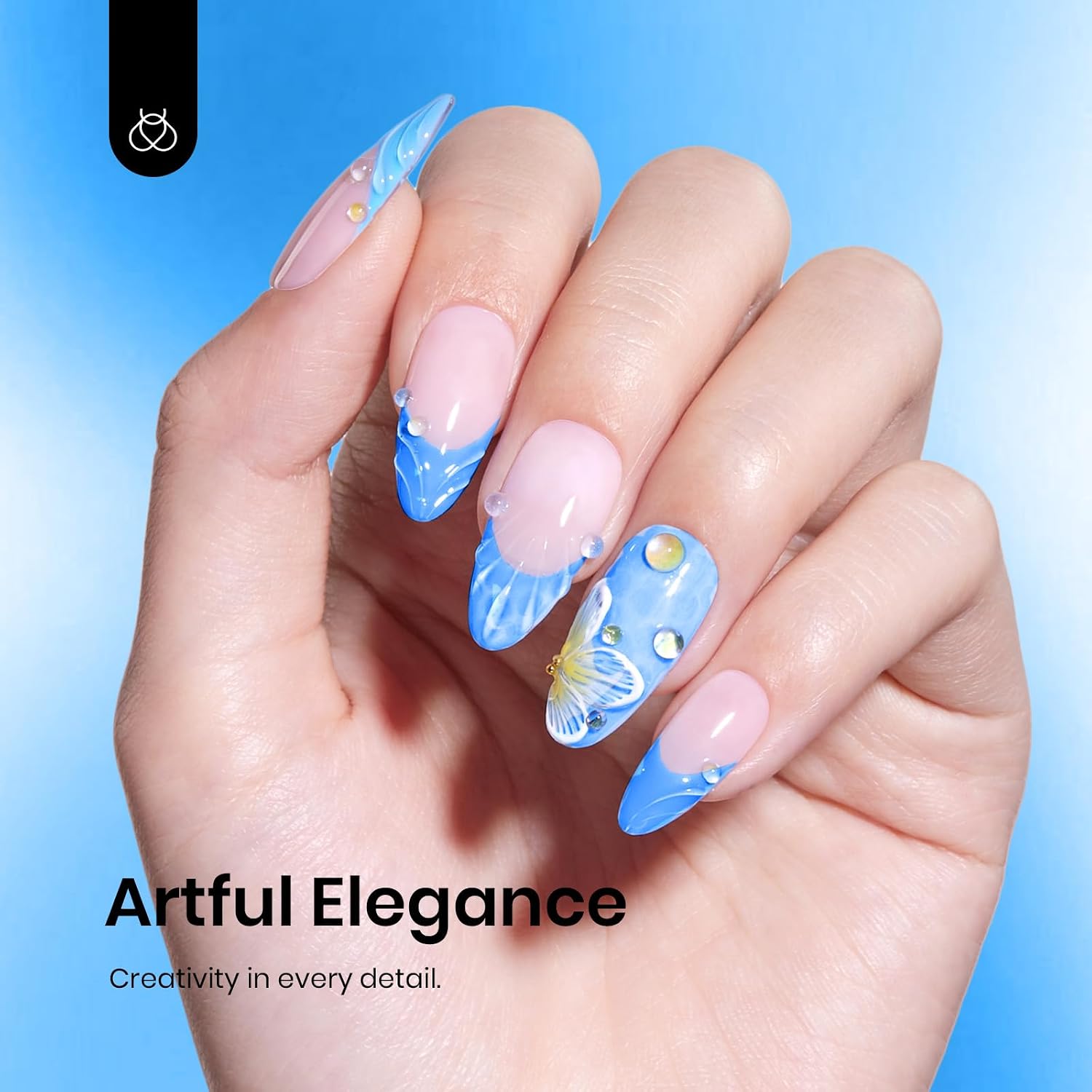 Detalle 2 de Beetles Coastal Holiday Bliss Blue Gel Nail Polish, 15 mL, UV/LED