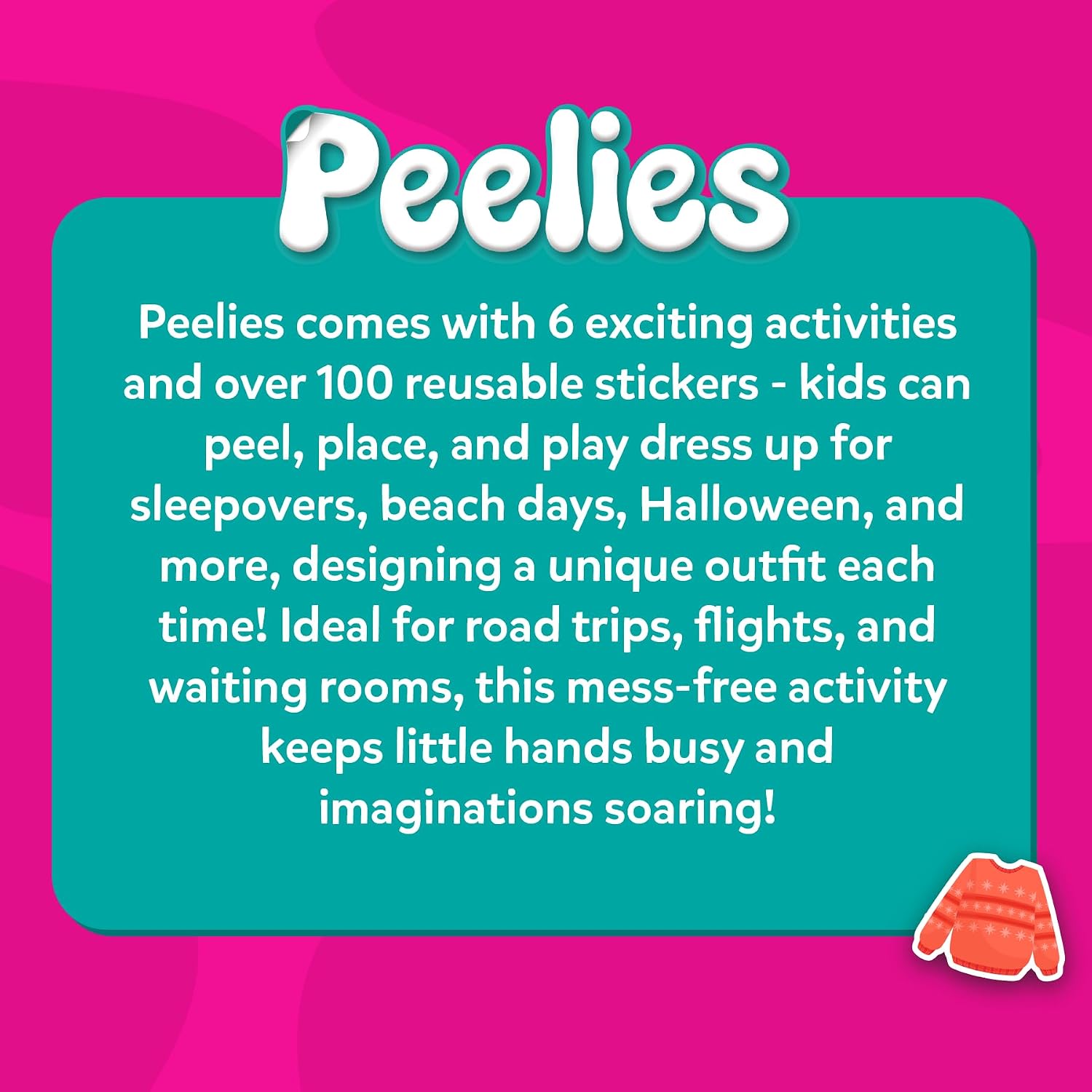 Thumbnail 6 de Skillmatics Reusable Sticker Activity Book (Peelies) – 100+ Reusable Cling Stickers, 6 Picture Activities