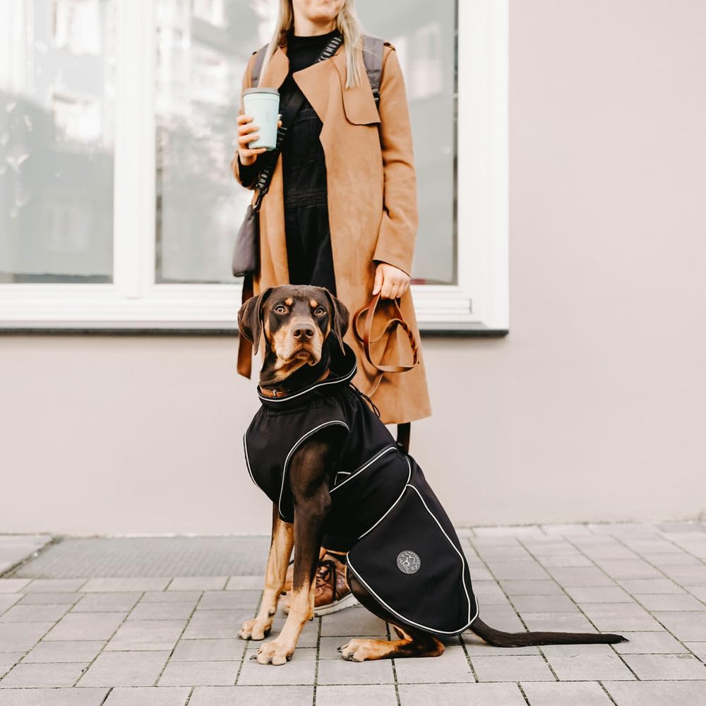 Thumbnail 6 de HUNTER Hundemantel UPPSALA SOFTSHELL (schwarz) – wasser- & winddicht mit Fleece-Innenfutter