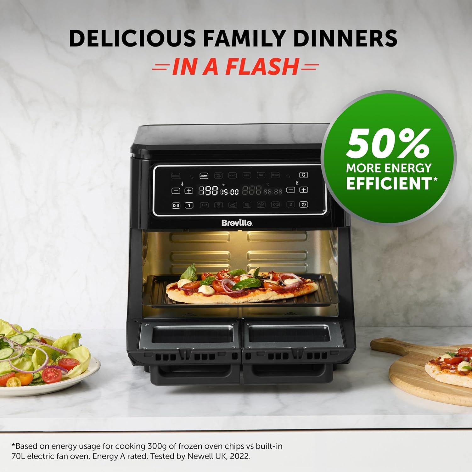 Thumbnail 1 de Breville Halo Flexi VDF138 11L digital air fryer oven