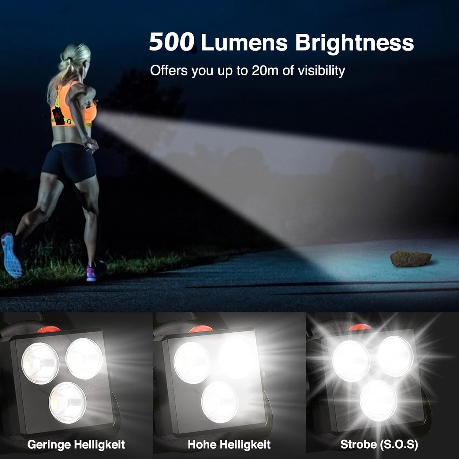 Detalle de Husgw Lampada da Corsa 500 lumen