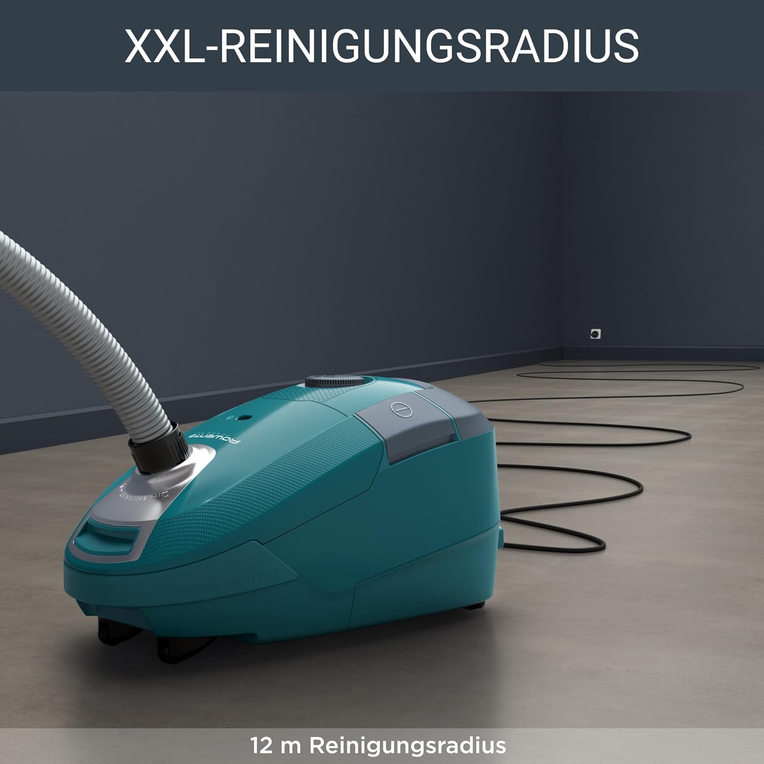 Thumbnail 5 de Rowenta Power XXL RO3143 Beutel-Bodenstaubsauger (900 Watt, 4,5 L, 12 m Aktionsradius) mit Parkettdüse