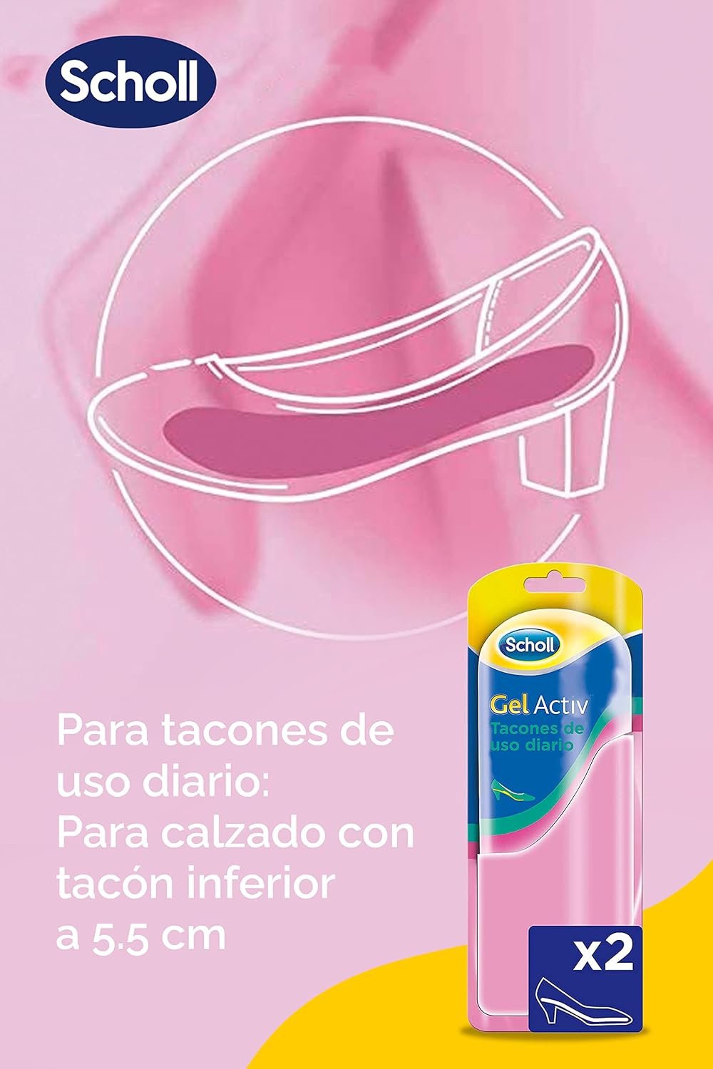 Detalle 2 de Scholl GelActiv Plantillas Gel Mujer 35–40,5