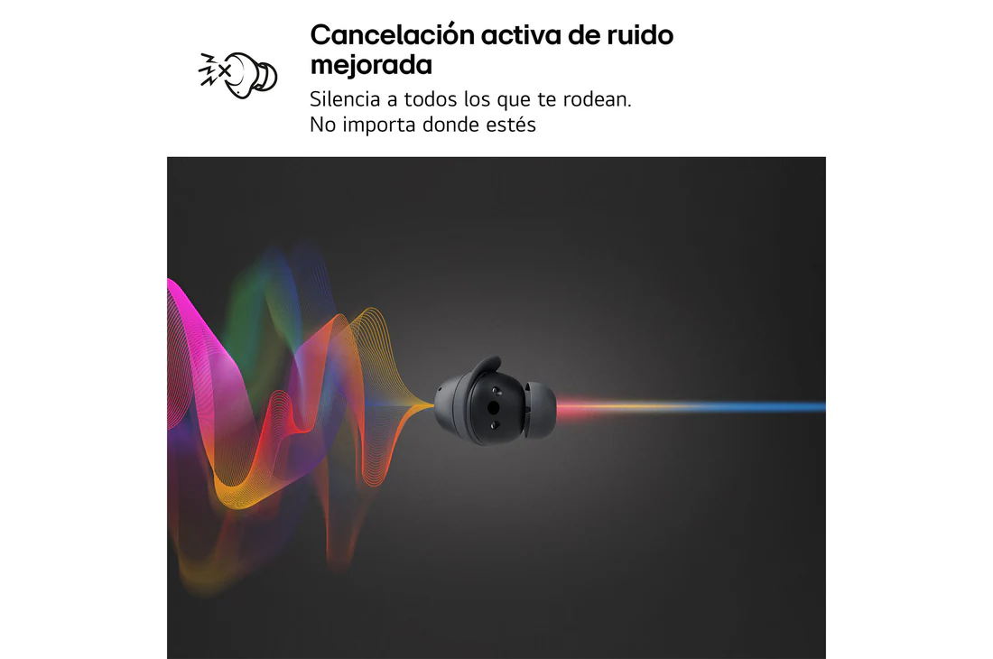 Detalle 2 de LG xboom Buds Auriculares Bluetooth blanco