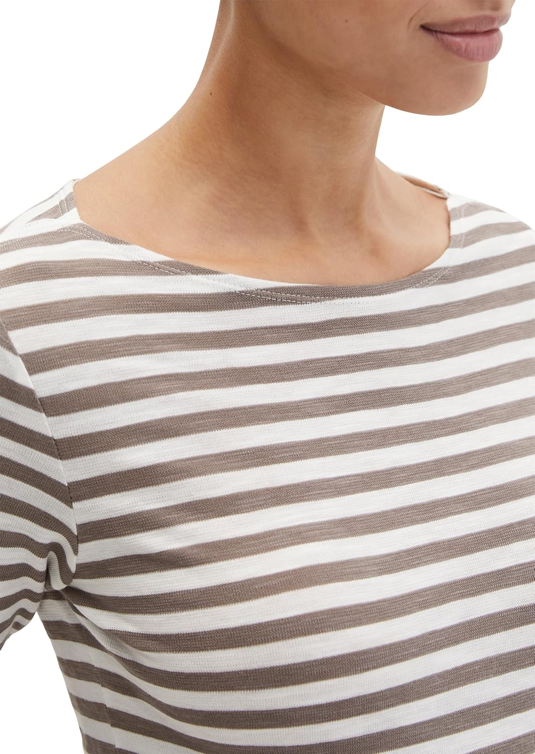 Detalle 2 de Marc O'Polo Langarm-Tshirts – zeitloses Basic-Shirt aus dem Haus Marc O'Polo