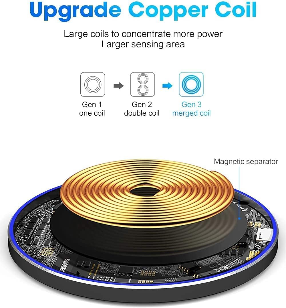 Thumbnail 5 de Wireless Charger Pad for iPhone, Galaxy, Pixel — ultra-slim 6mm charging mat
