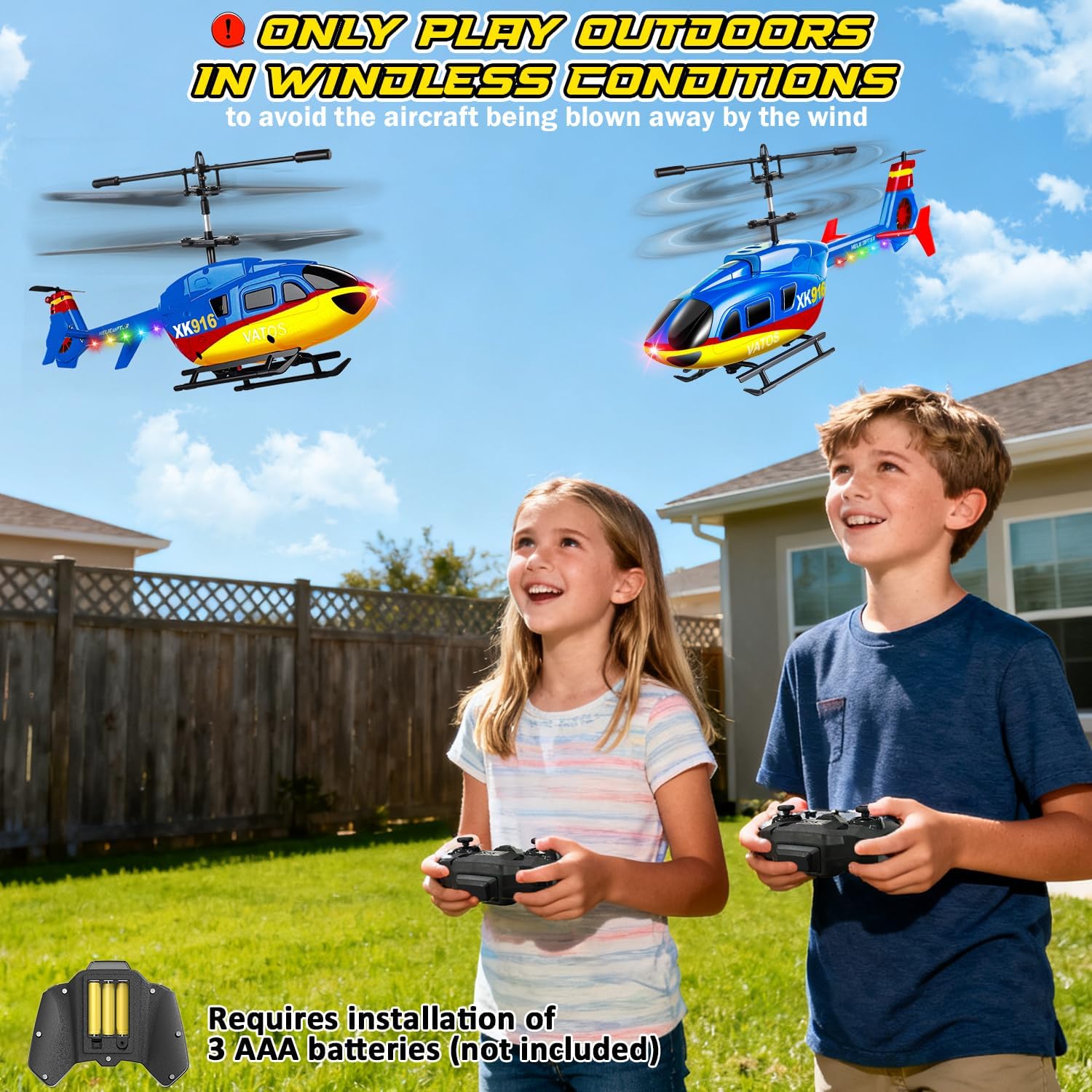 Thumbnail 5 de VATOS Hubschrauber Ferngesteuert 2,4 GHz – 3,5-Kanal Mini-Hubschrauber mit LED & Gyro, ideal für Einsteiger