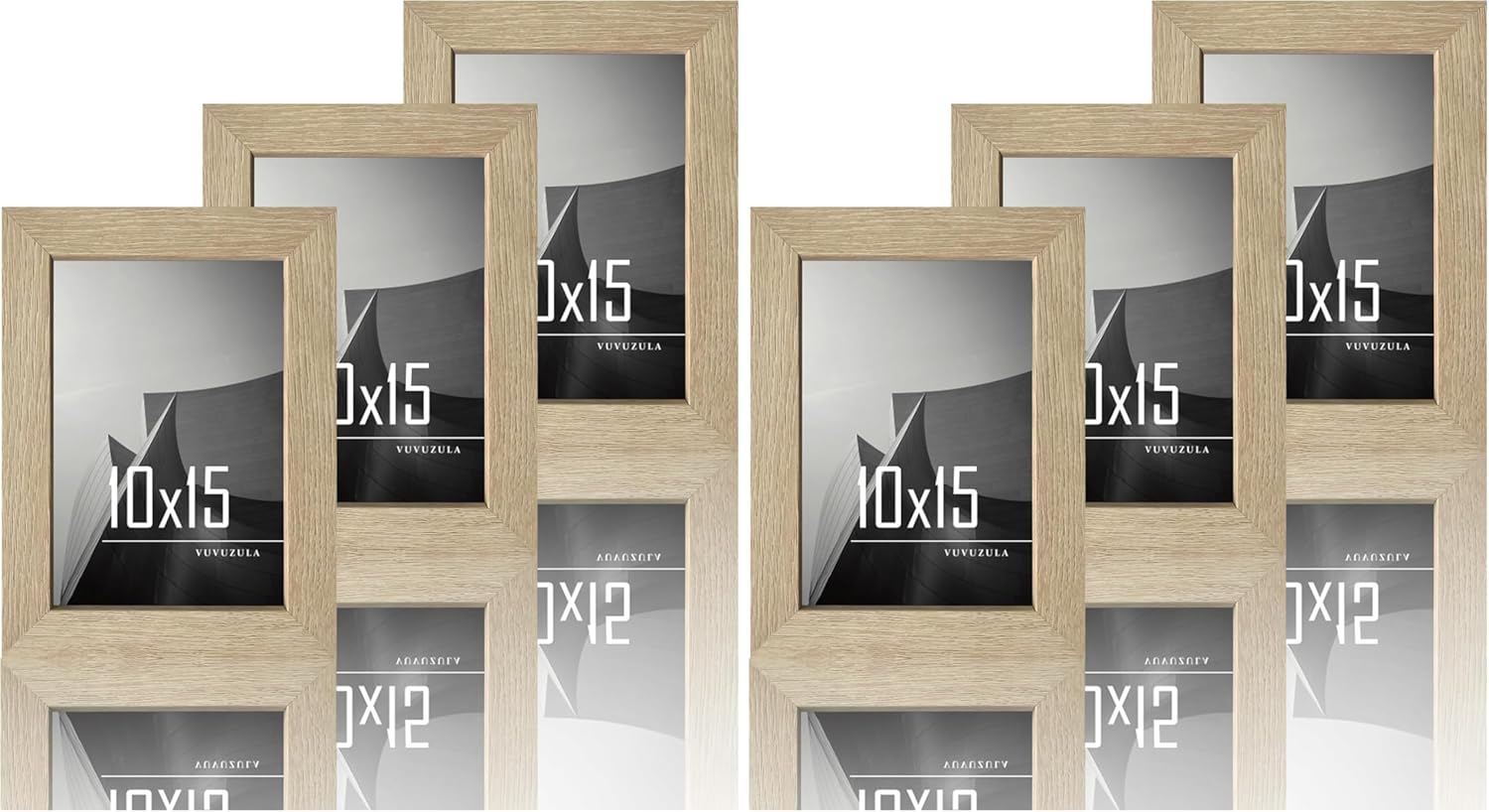 Thumbnail 6 de VUVUZULA Bilderrahmen 20x30 cm Natur Holz MDF 3er Set