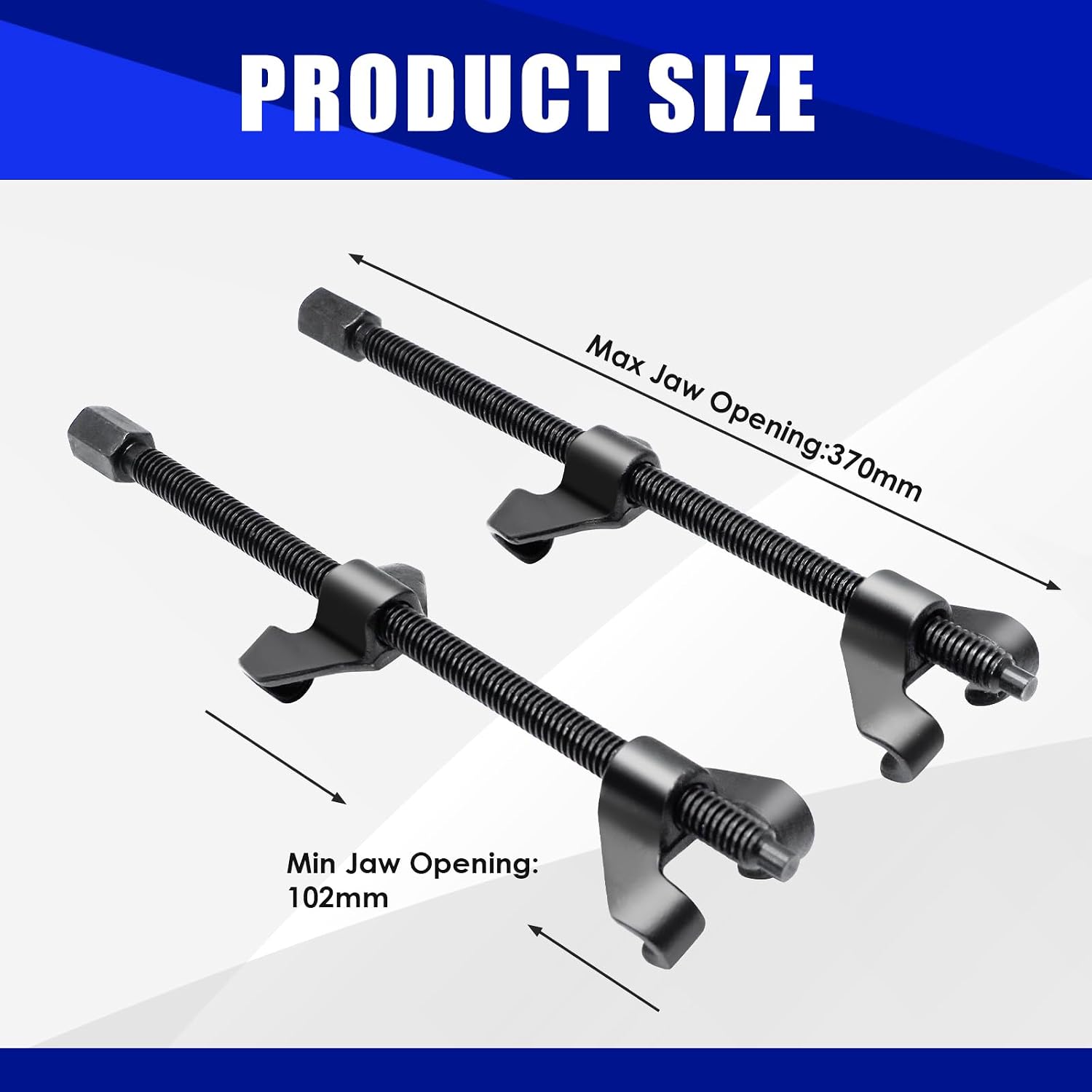 Detalle de CCLIFE Federspanner KFZ 2tlg, 370 mm – Montagespanner für PKW