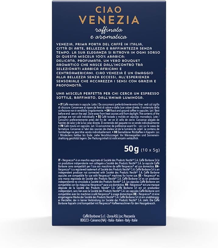 Thumbnail 2 de Caffè Borbone Miscela Ciao Venezia – 100 capsule in alluminio (10 confezioni da 10), compatibili Nespresso*