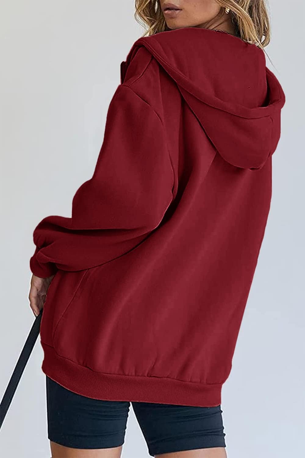 Detalle de PRETTYGARDEN Women’s 2026 Zip-Up Y2K Hoodie Jacket with Pockets (Fleece-Lined)