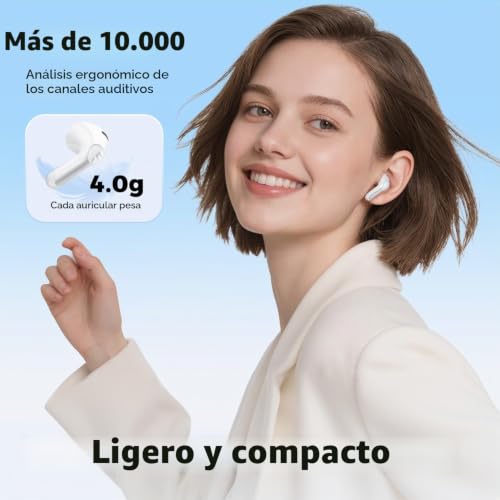 Detalle de SoundPEATS Air6 HS: Auriculares Inalámbricos BT 6.0 con LDAC, Hi-Res y 45 Horas de Autonomía