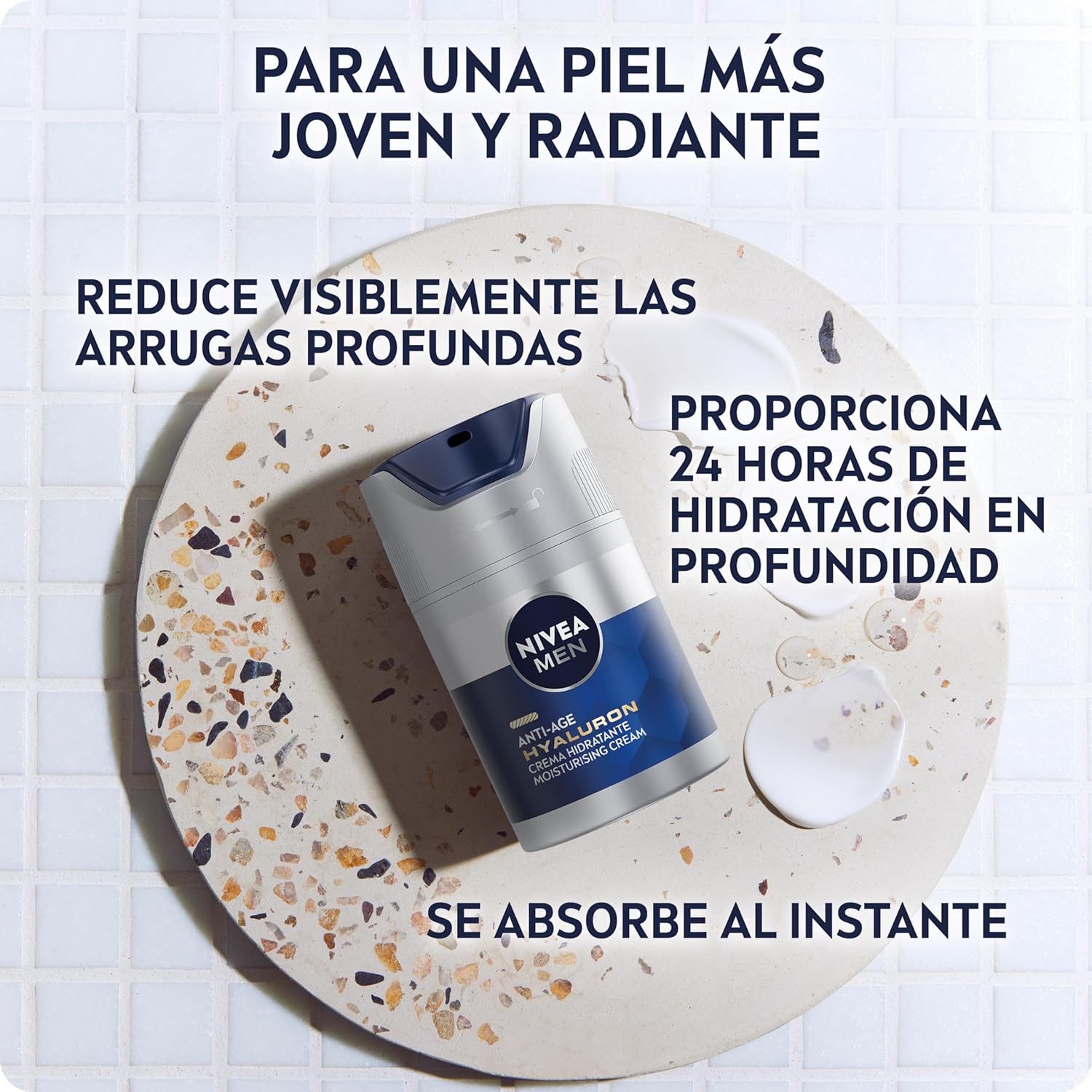 Thumbnail 1 de NIVEA MEN Hyaluron Crema Hidratante Antiedad FP15 50 ml