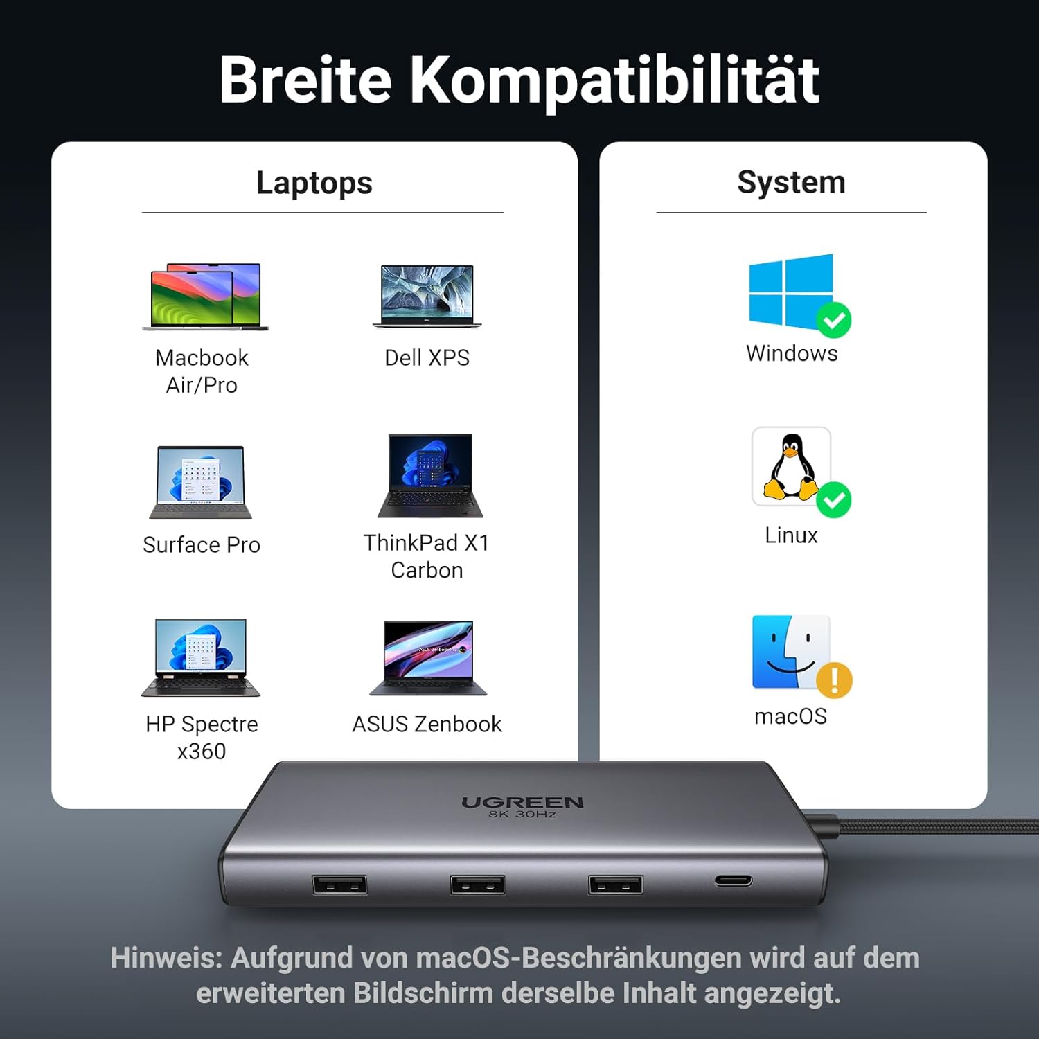 Thumbnail 6 de UGREEN Revodok Pro USB-C Docking 10-in-1
