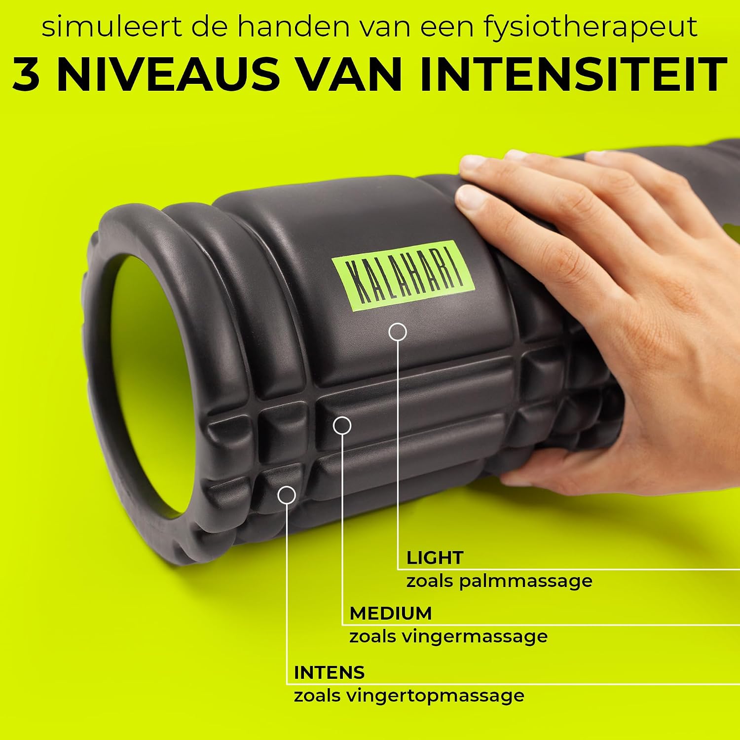 Thumbnail 1 de KALAHARI Foam Roller Set 3-in-1 voor zelfmassage met drie massagehulpmiddelen
