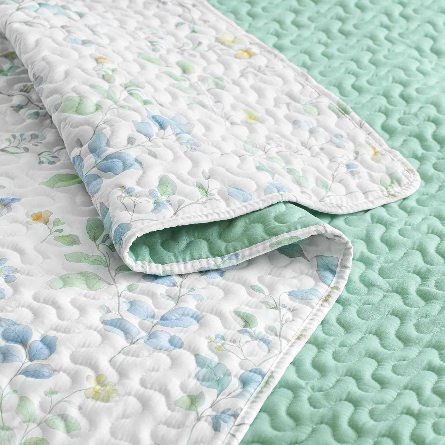 Detalle 1 de Floral Quilt Set, Queen Size