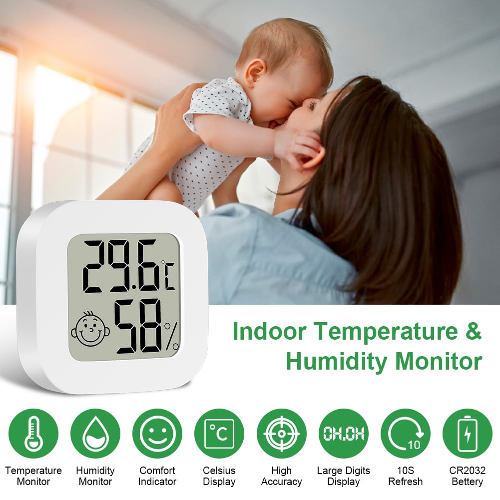 Detalle 2 de Ainiv Thermomètre Hygromètre Intérieur