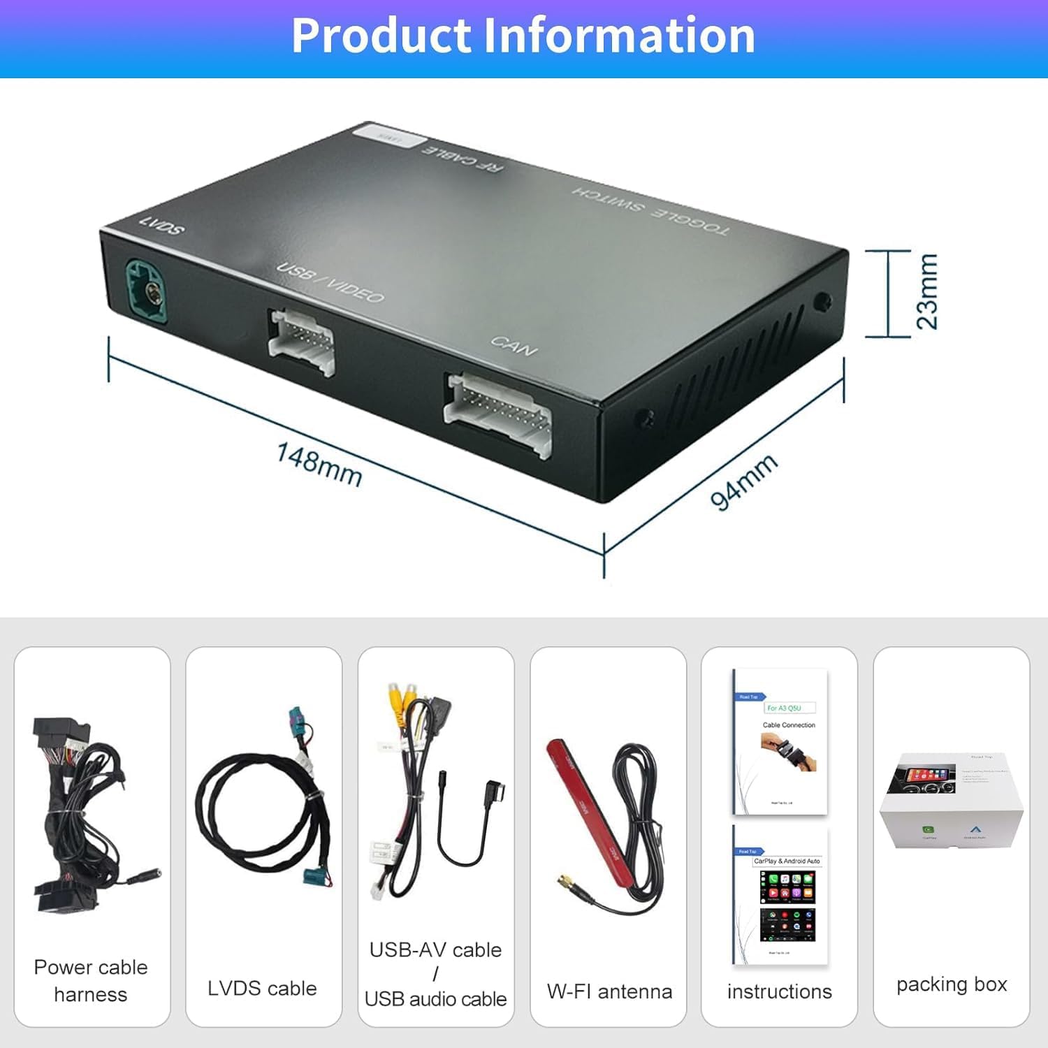 Thumbnail 6 de Road Top CarPlay sans fil pour Mercedes Benz NTG5.0/5.1/5.2 (W205/ X253) – Interface + commande d’origine, Android Auto, MirrorLink