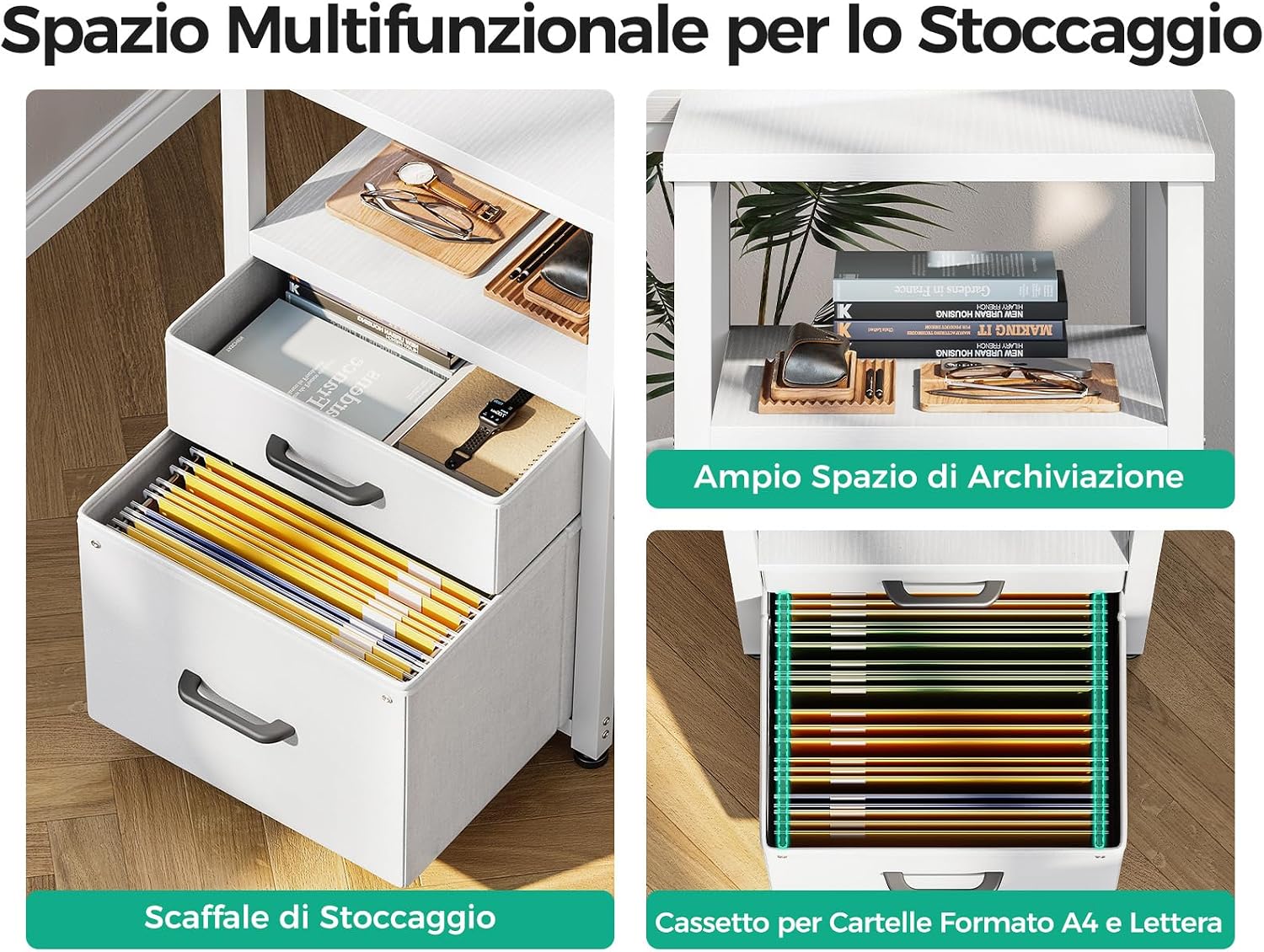 Thumbnail 5 de Coleshome Scrivania Angolare 140x80cm