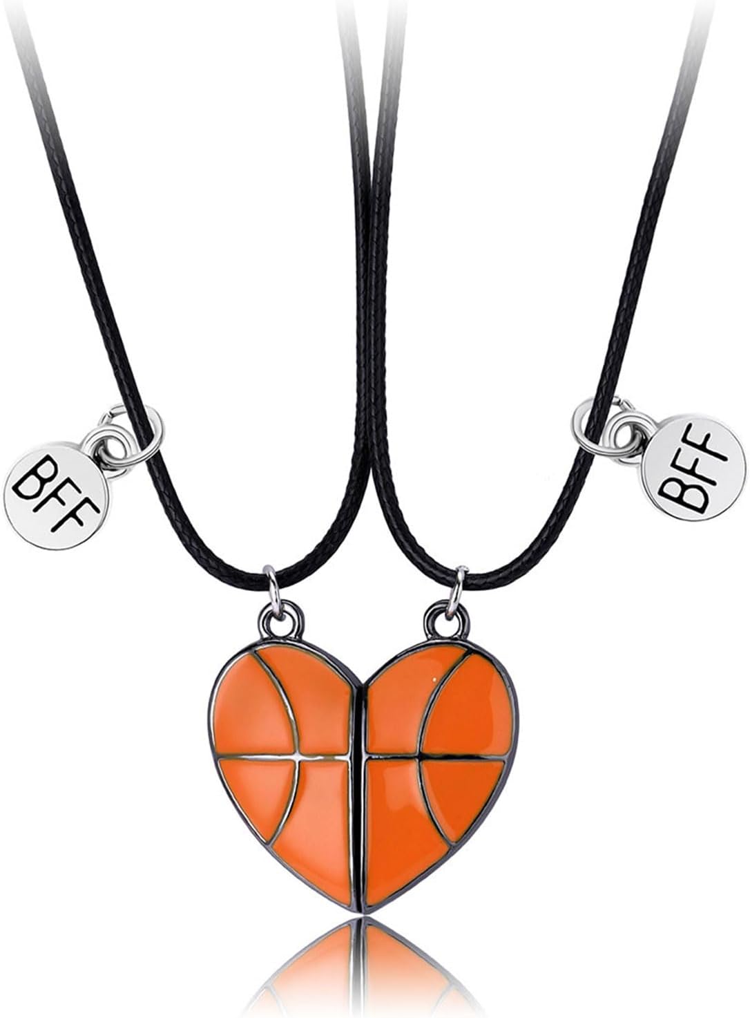 Detalle de CERSLIMO Best Friend Necklaces: 2-Piece Football & Basketball Gift Set