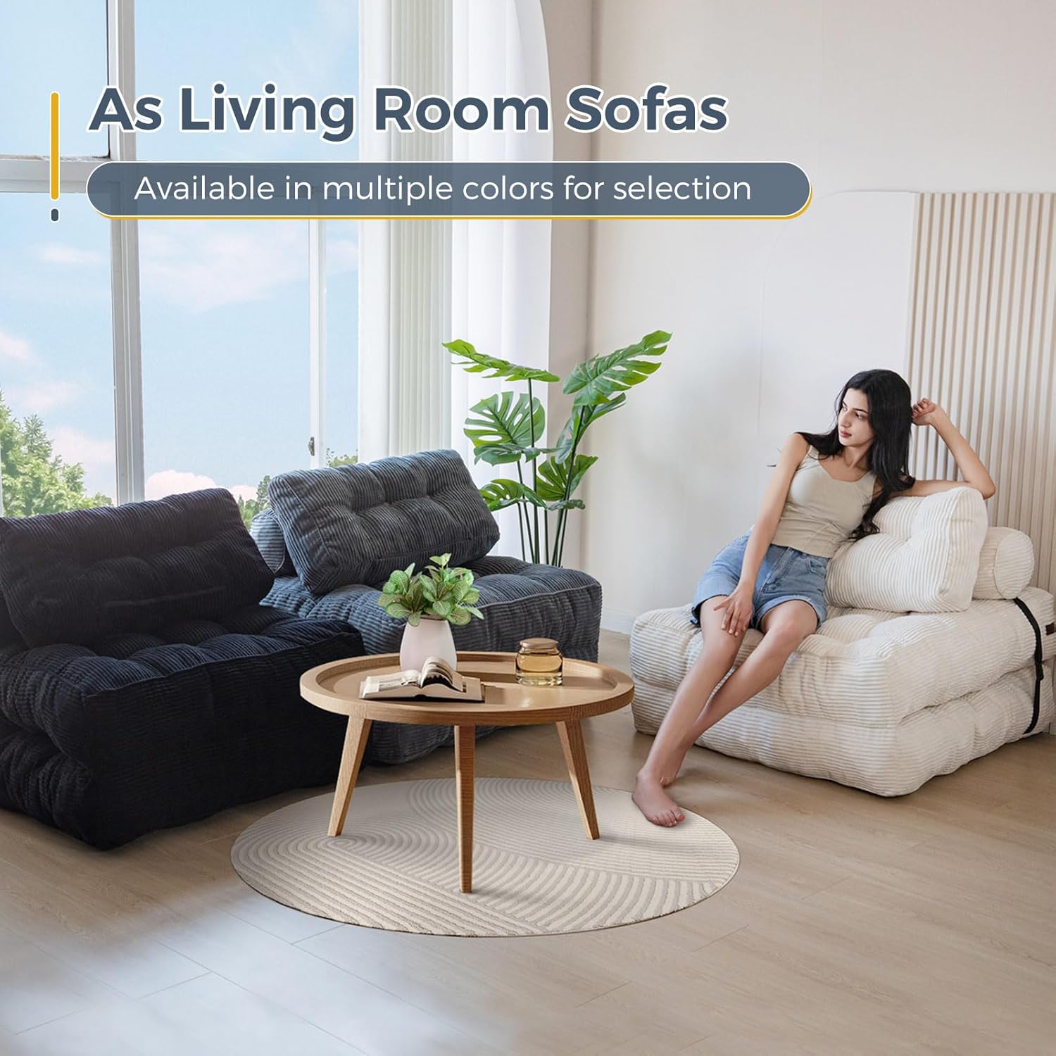 Thumbnail 6 de MAXYOYO Folding Sofa Bed, 33.5 x 74.8in