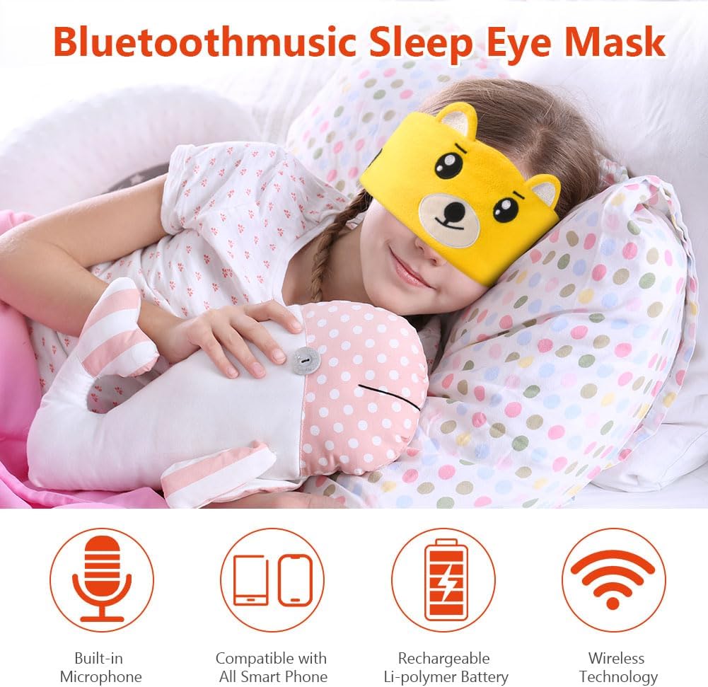 Detalle de OFFCUP 6428897 slaaphoofdtelefoon met Bluetooth en zachte hoofdband