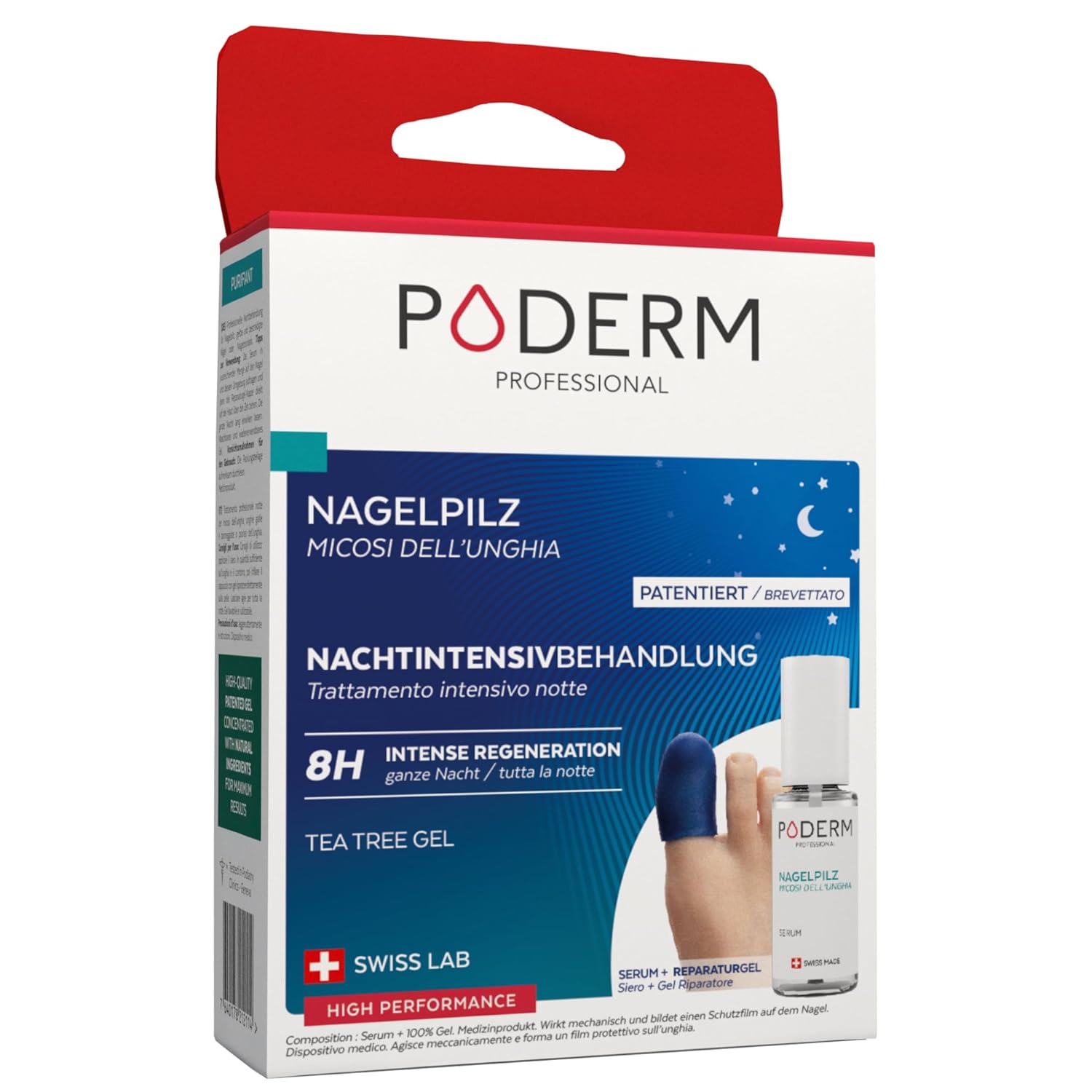PODERM Nachtpflege 2in1 für beschädigte Nägel 🩺