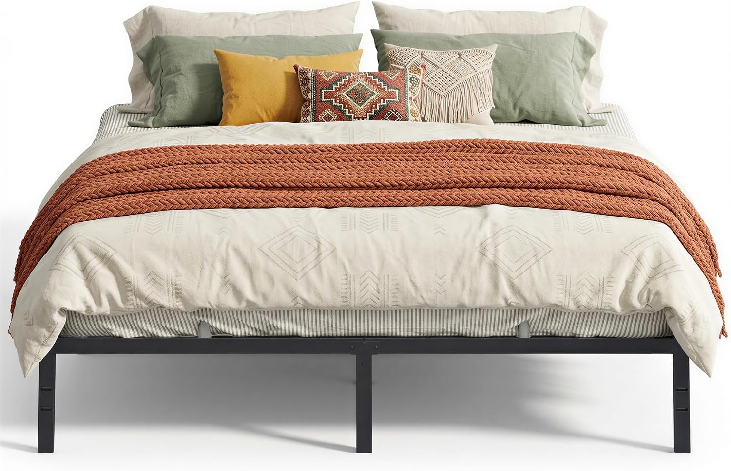Detalle de VASAGLE King Metal Bed Frame, 14-Inch Height