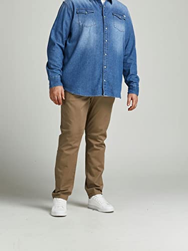 Detalle 2 de JACK & JONES Jjimarco Jjbowie Sa Pantalones beige 30W 32L para hombre