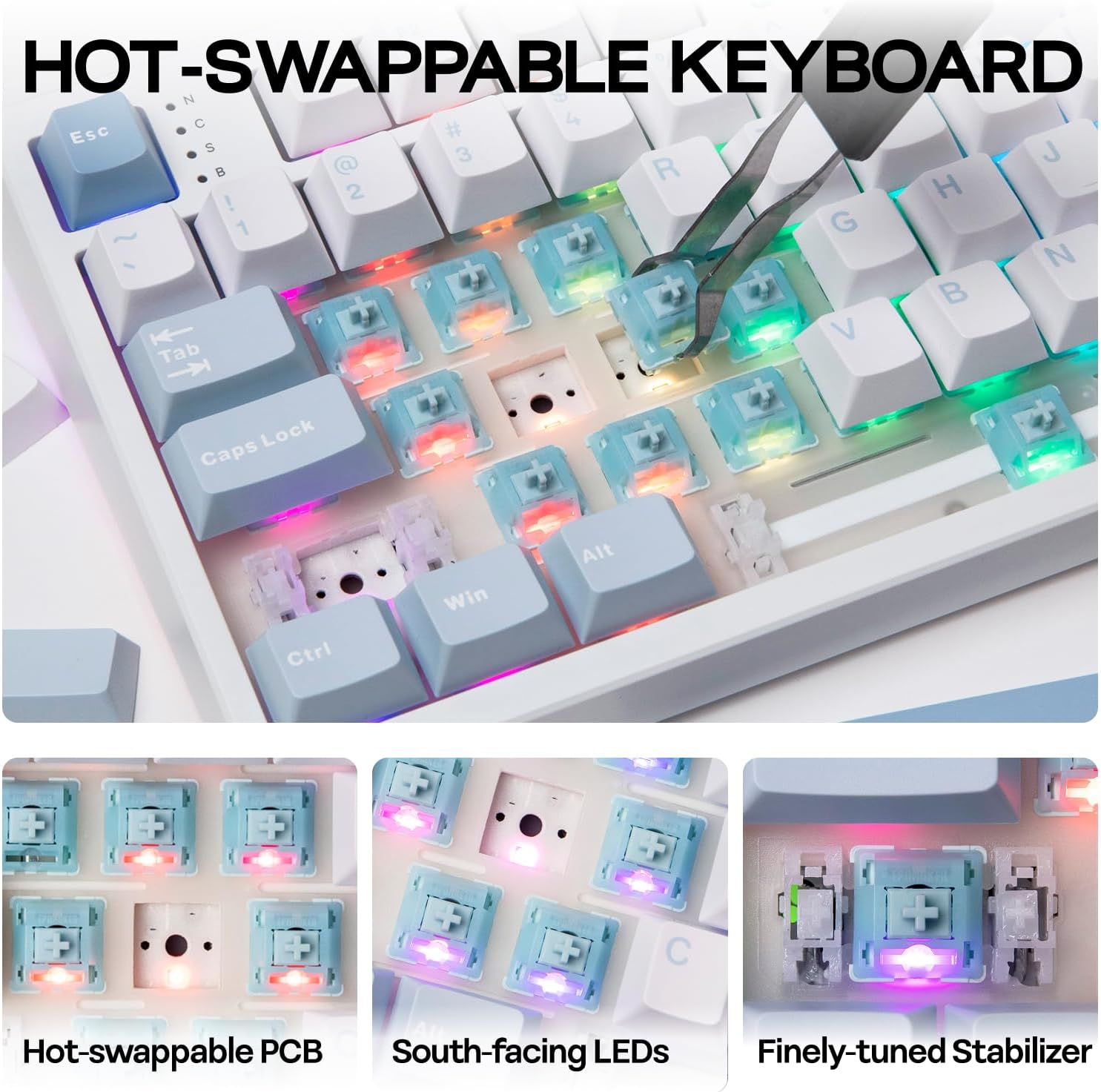 Thumbnail 6 de EPOMAKER TH108 Wireless Mechanical Keyboard 8000mAh
