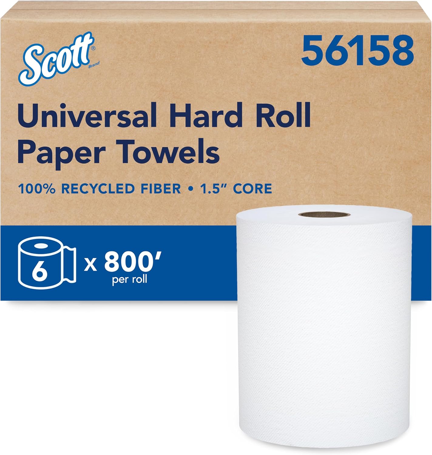 Detalle de Scott Professional Hard Roll Paper Towels 800' 🧻